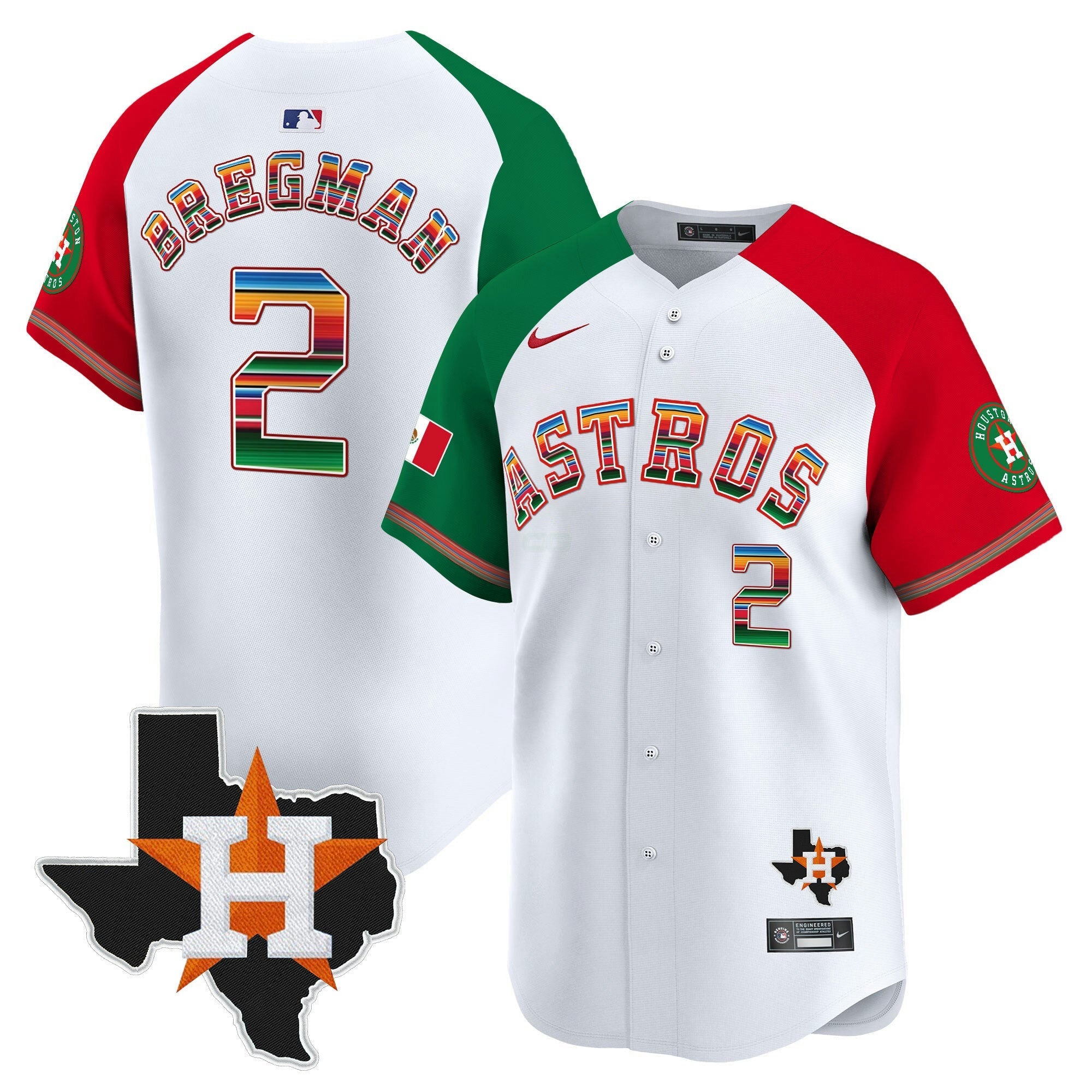Camisa MLB Youth’s Mexico Texas Patch Vapor Premier Limited Jersey