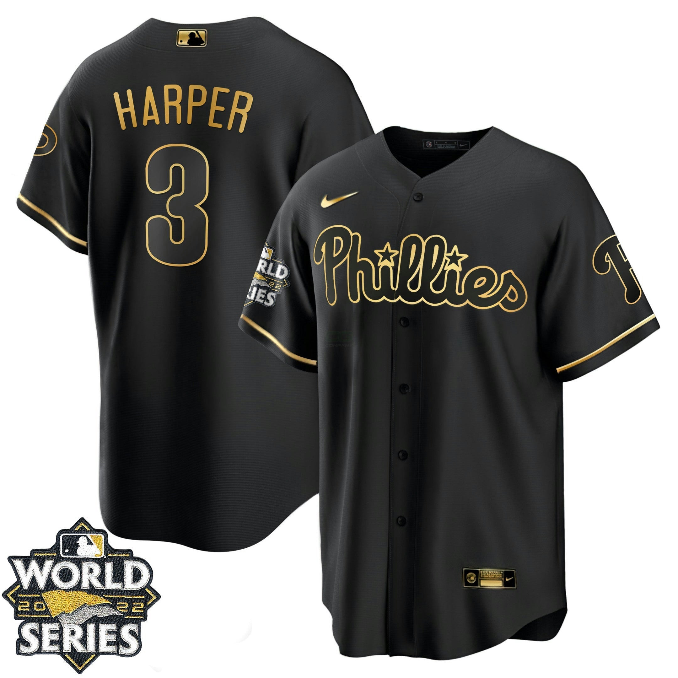 Camisa MLB Youth’s Philadelphia Gold 2022 World Series Jersey