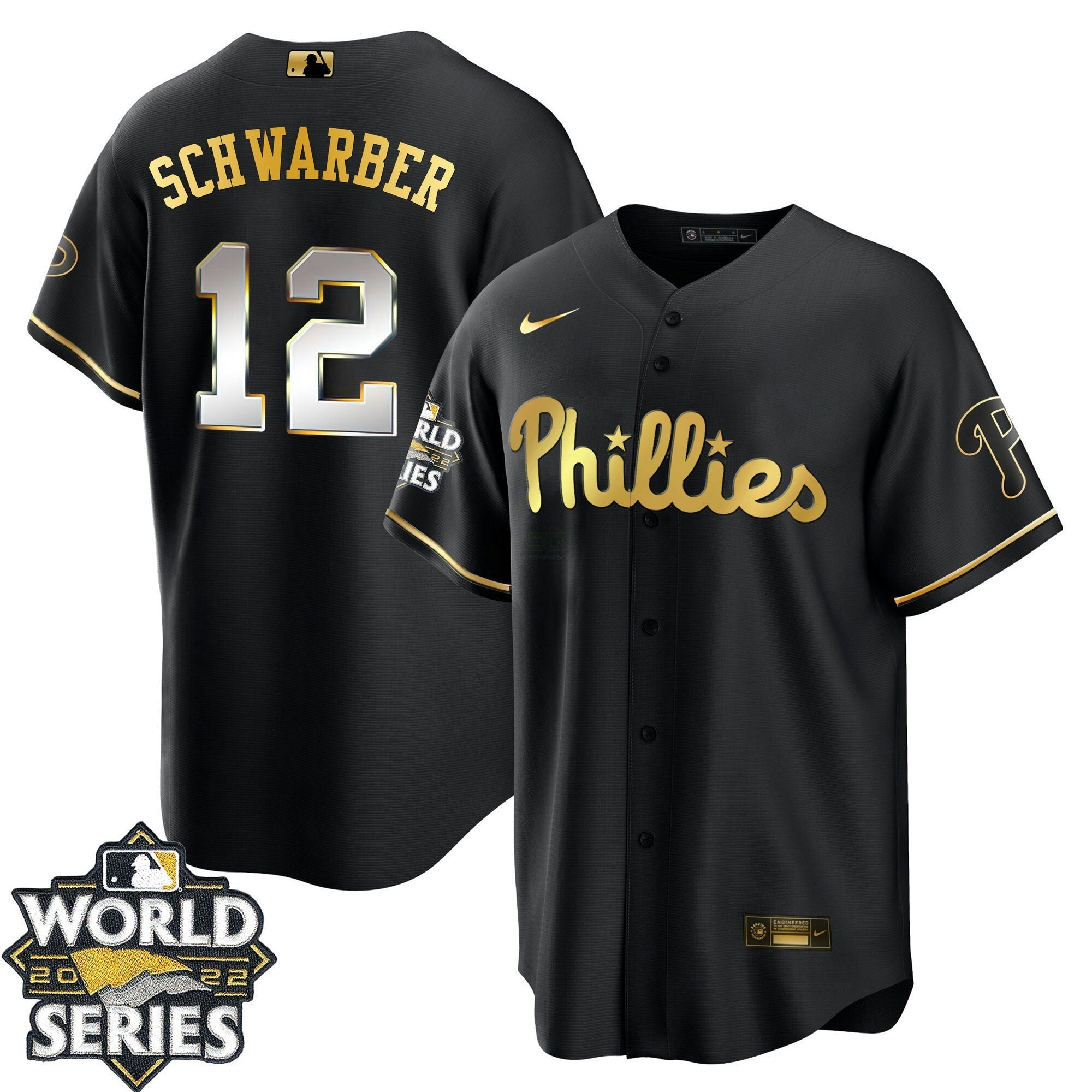 Camisa MLB Youth’s Philadelphia Gold 2022 World Series Jersey Limited