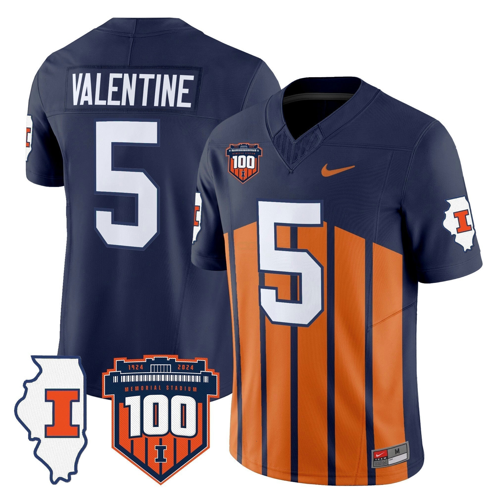 Camisa NCAA 100th Memorial Stadium Patch Vapor Limited Jersey