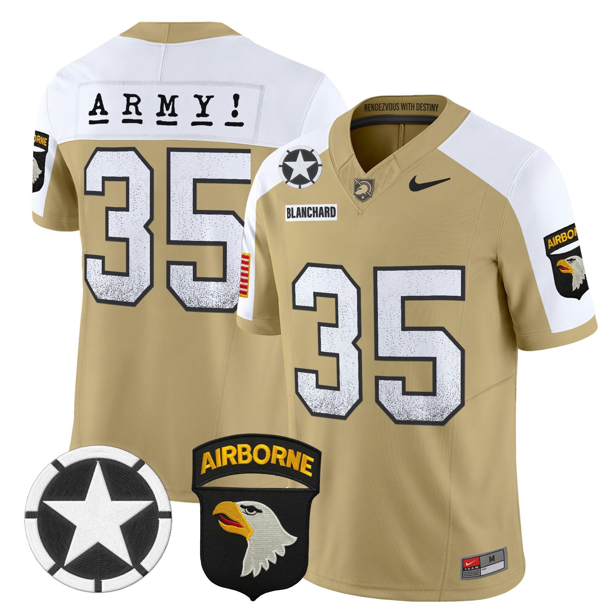 Camisa NCAA 101st Airborne Division Patch 2024 Vapor Limited Jersey