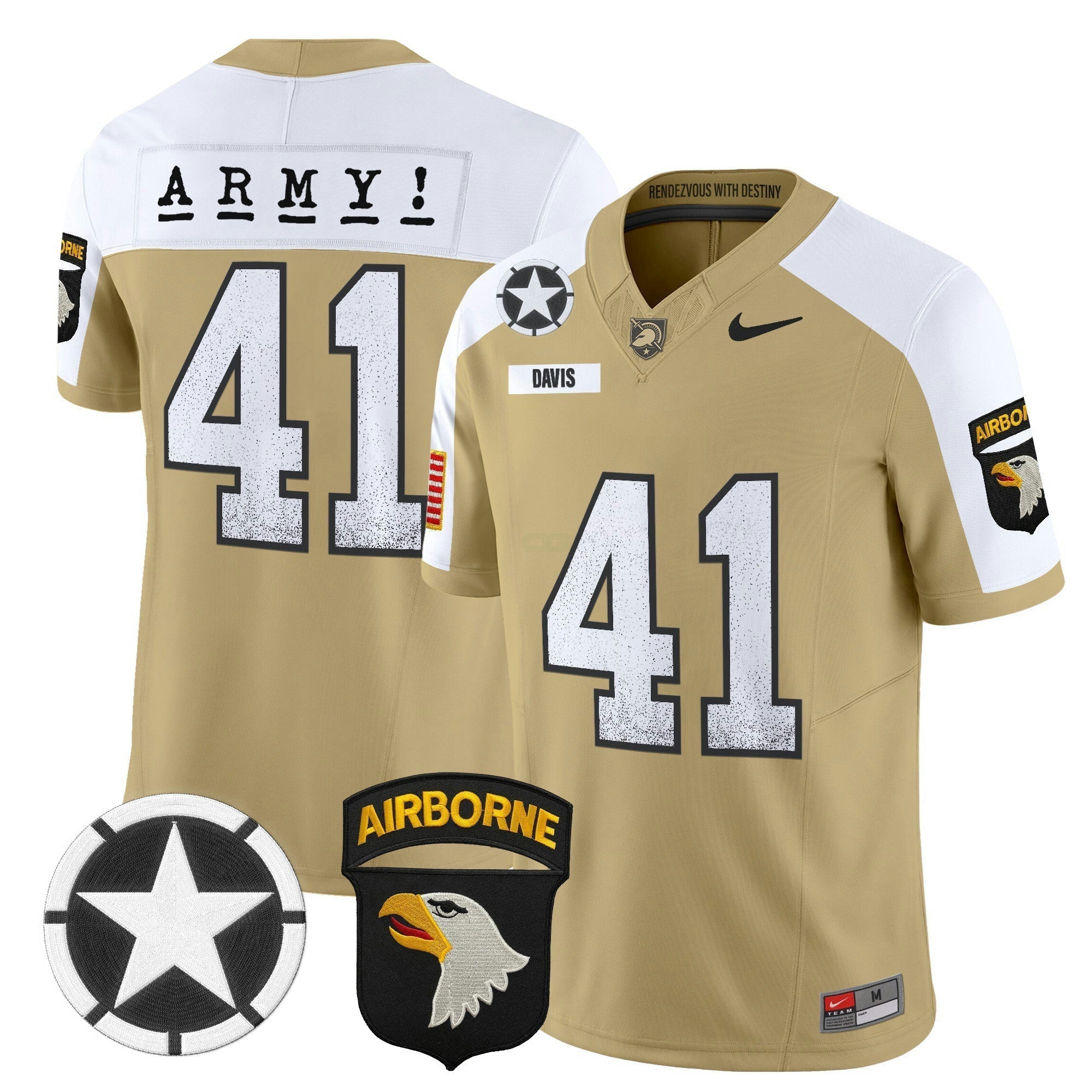 Camisa NCAA 101st Airborne Division Patch 2024 Vapor Limited Jersey