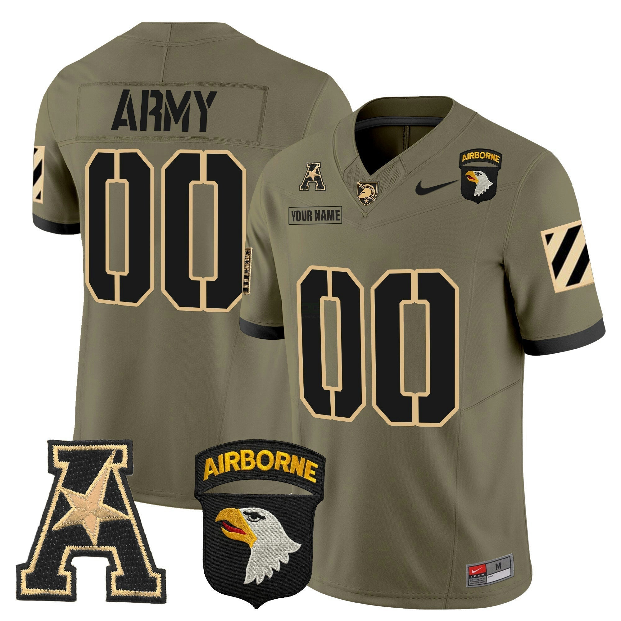 Camisa NCAA 101st Airborne Division Patch 2024 Vapor Limited Jersey V3