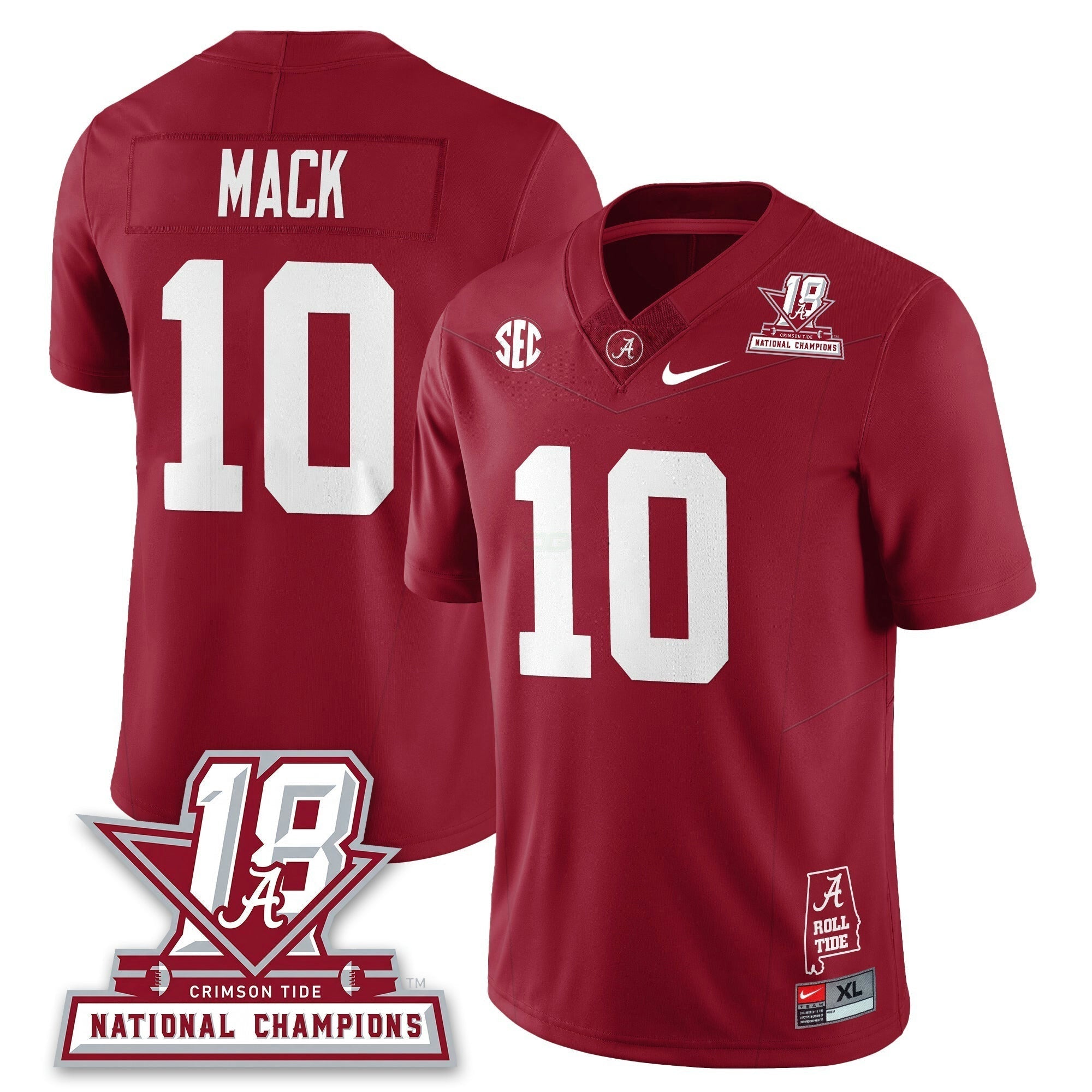 Camisa NCAA 18x-Time National Champions Vapor Limited Jersey