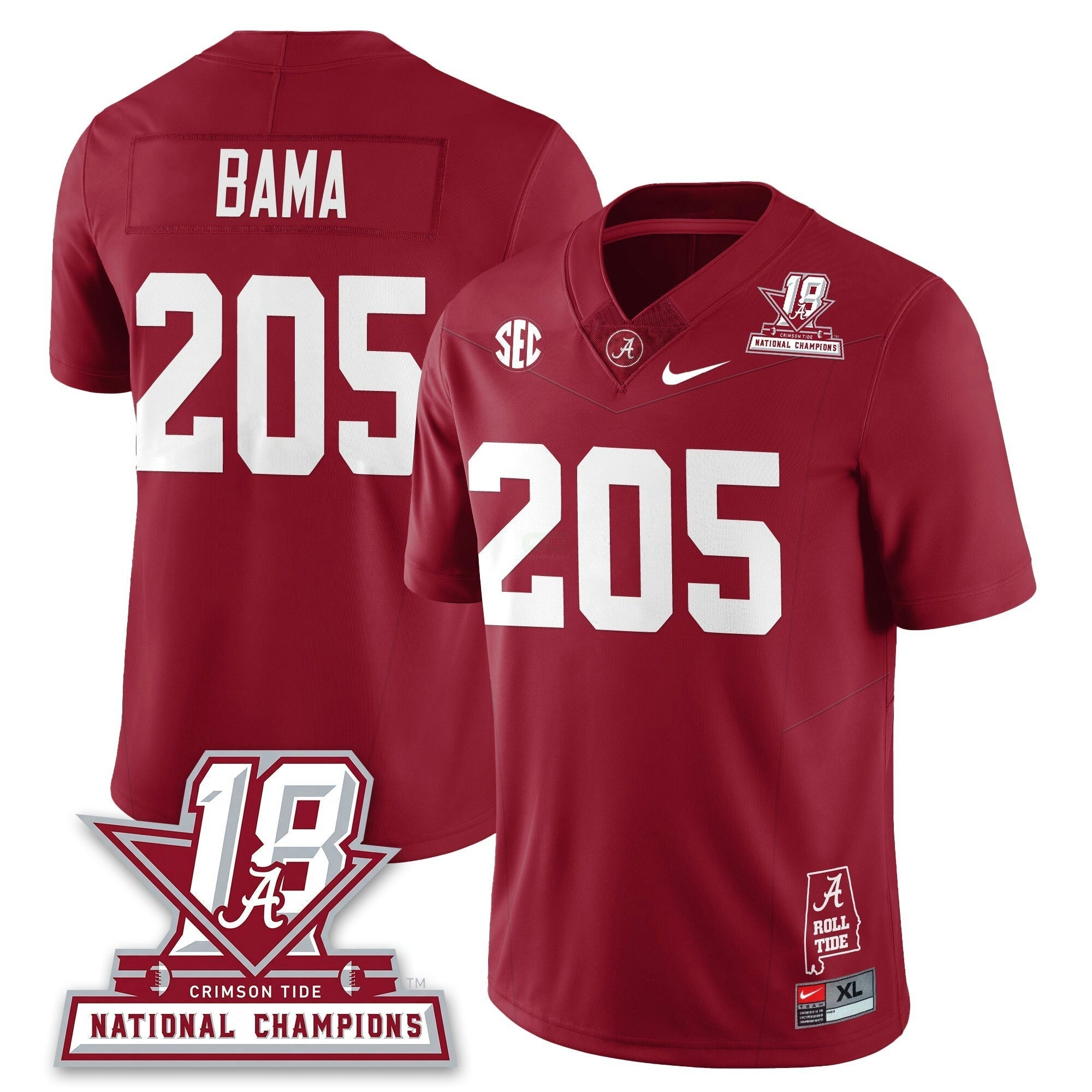 Camisa NCAA 18x-Time National Champions Vapor Limited Jersey