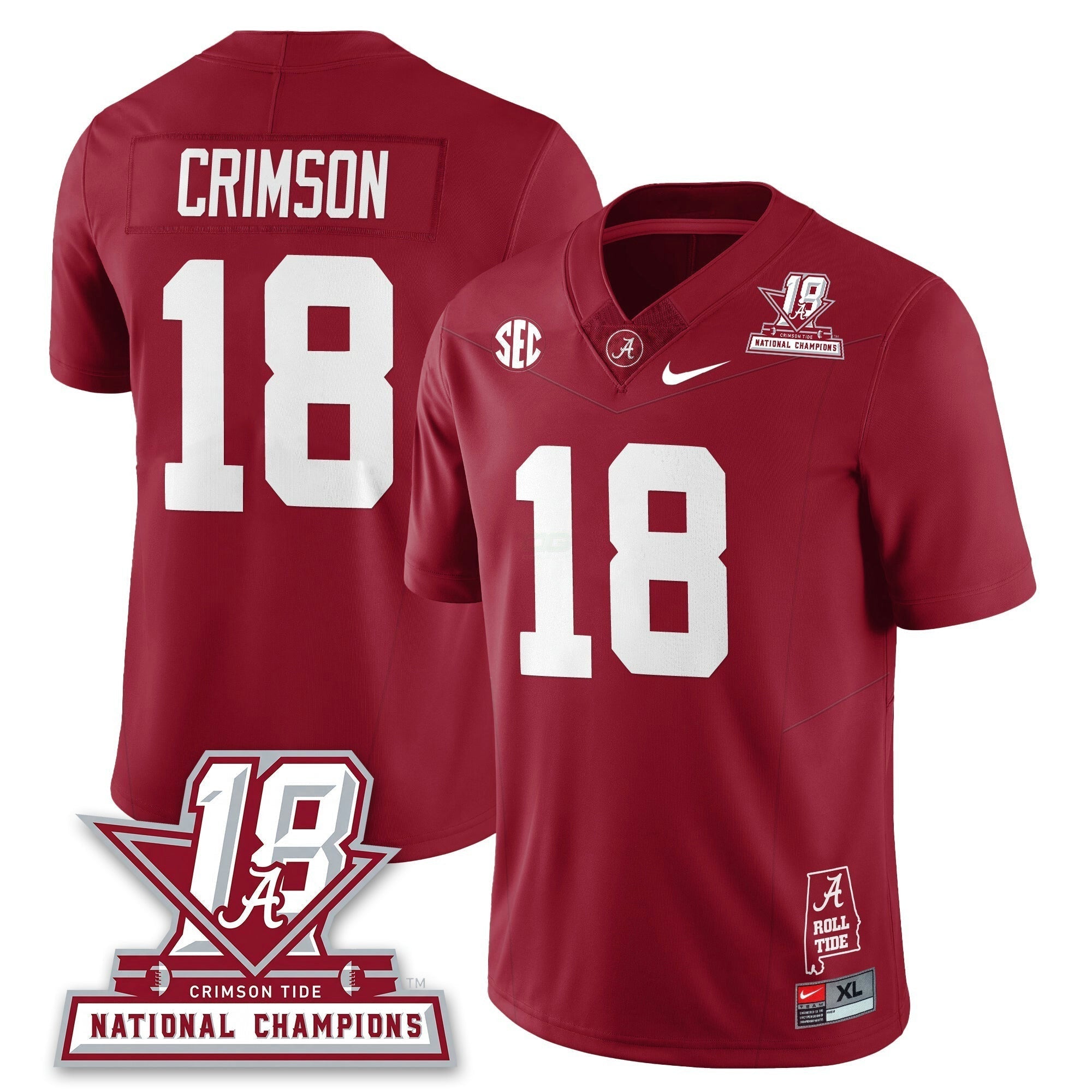 Camisa NCAA 18x-Time National Champions Vapor Limited Jersey