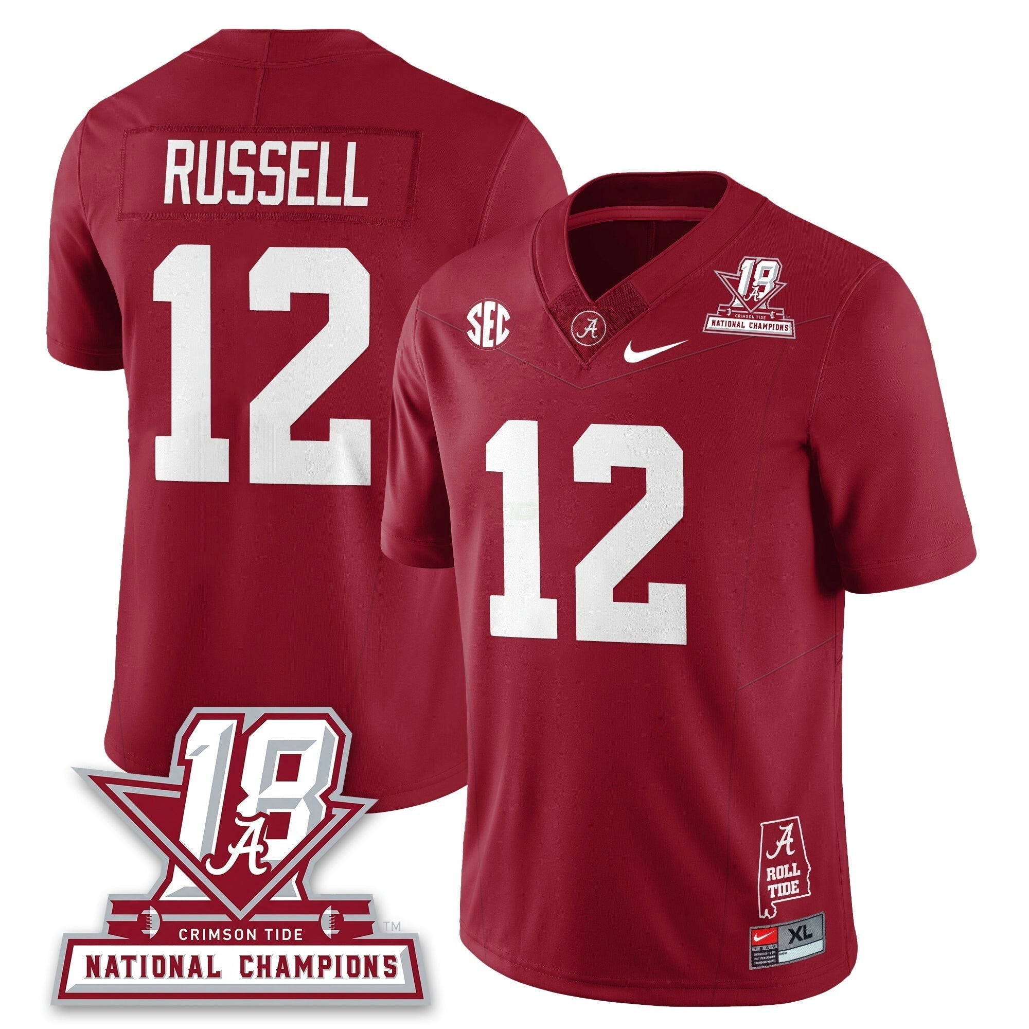 Camisa NCAA 18x-Time National Champions Vapor Limited Jersey