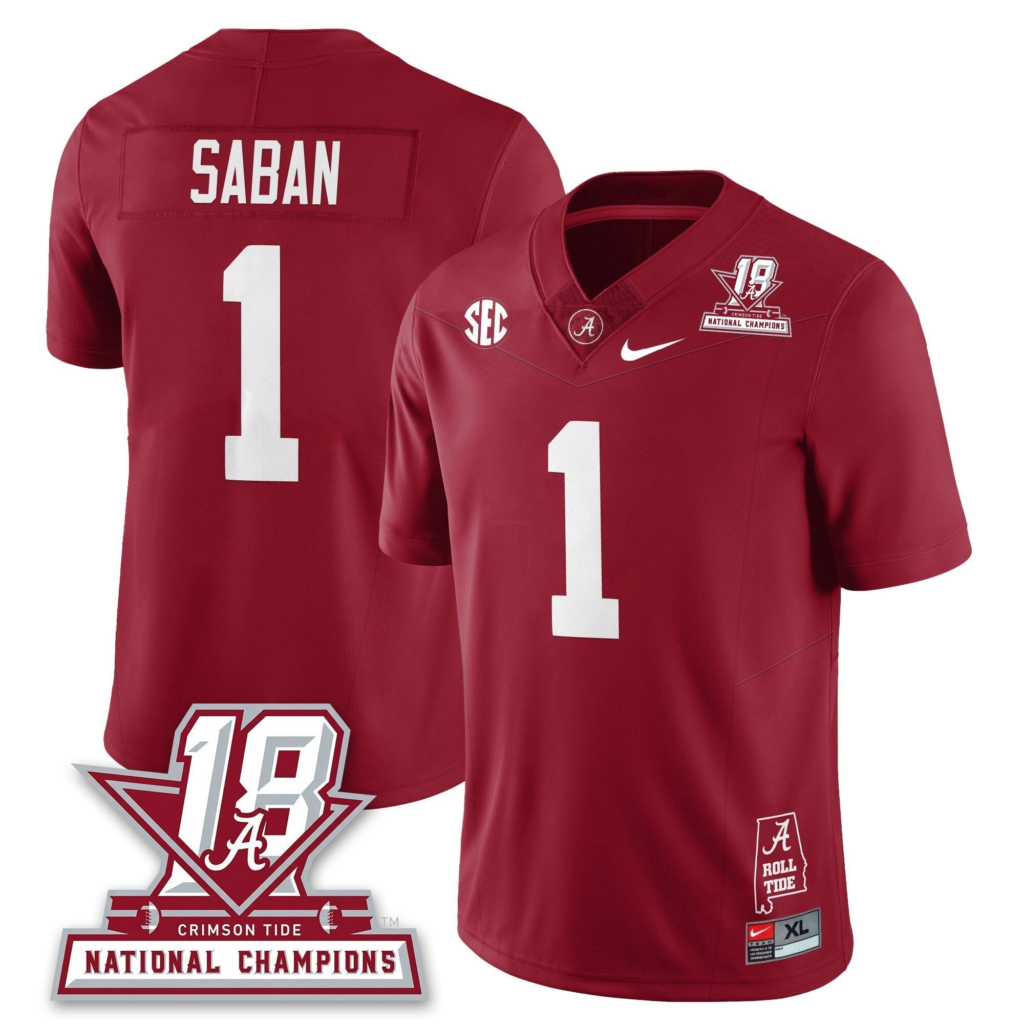 Camisa NCAA 18x-Time National Champions Vapor Limited Jersey