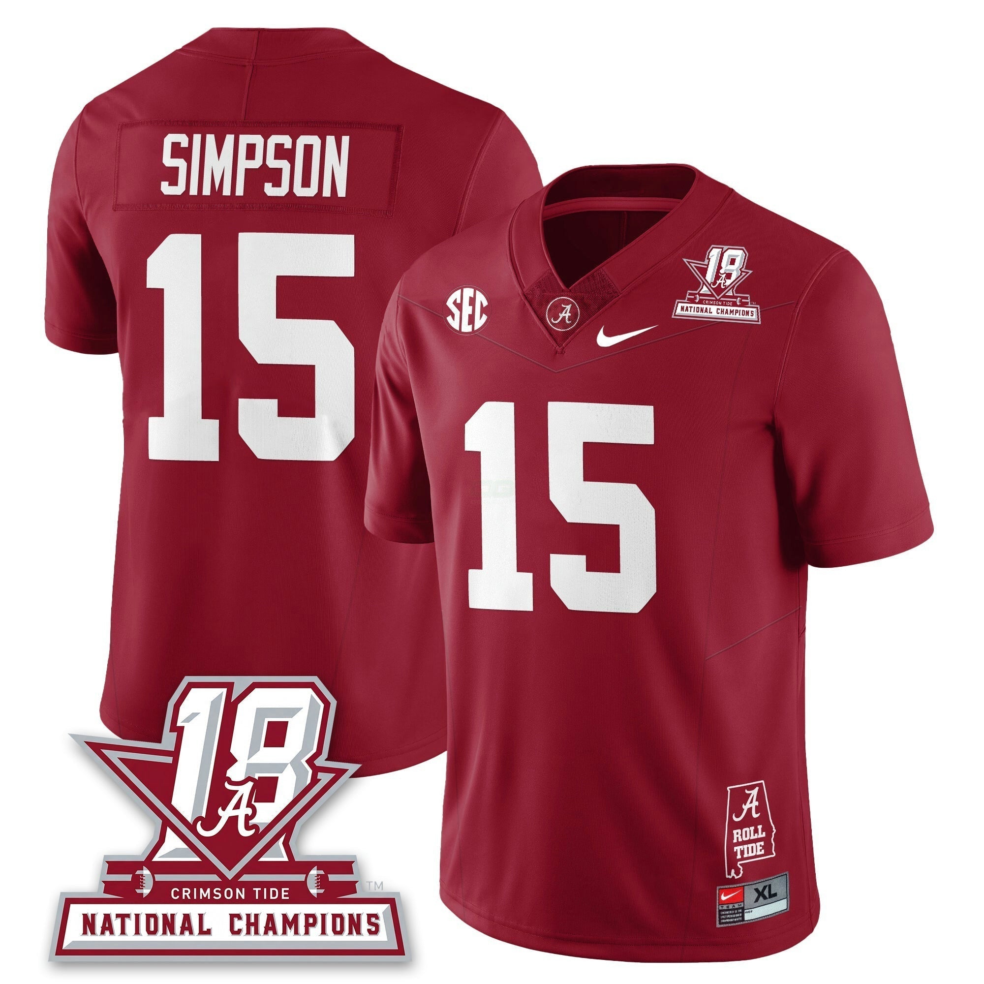 Camisa NCAA 18x-Time National Champions Vapor Limited Jersey
