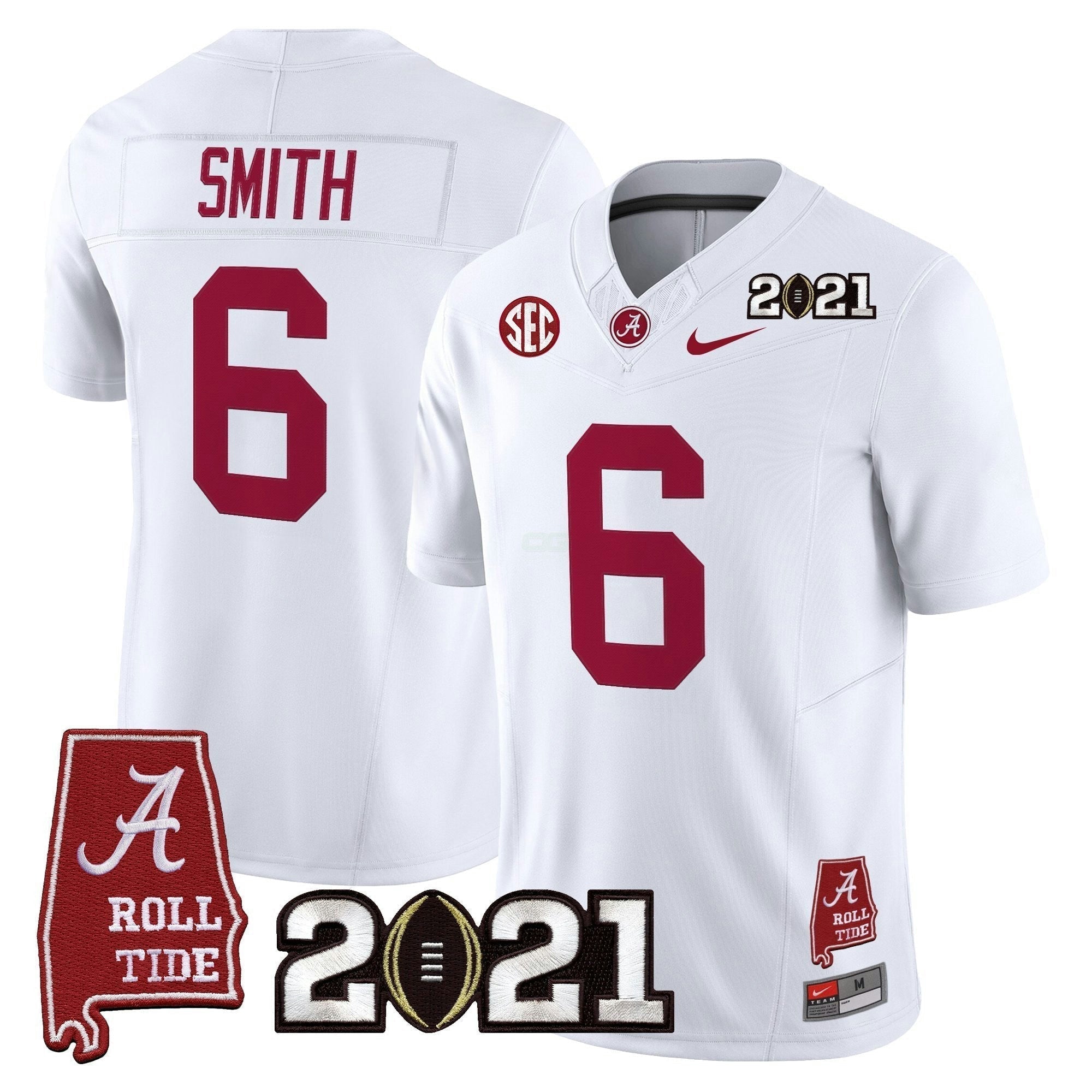 Camisa NCAA '2021 College Football Playoff National Championship' Vapor Limited Jersey - Alabama Map