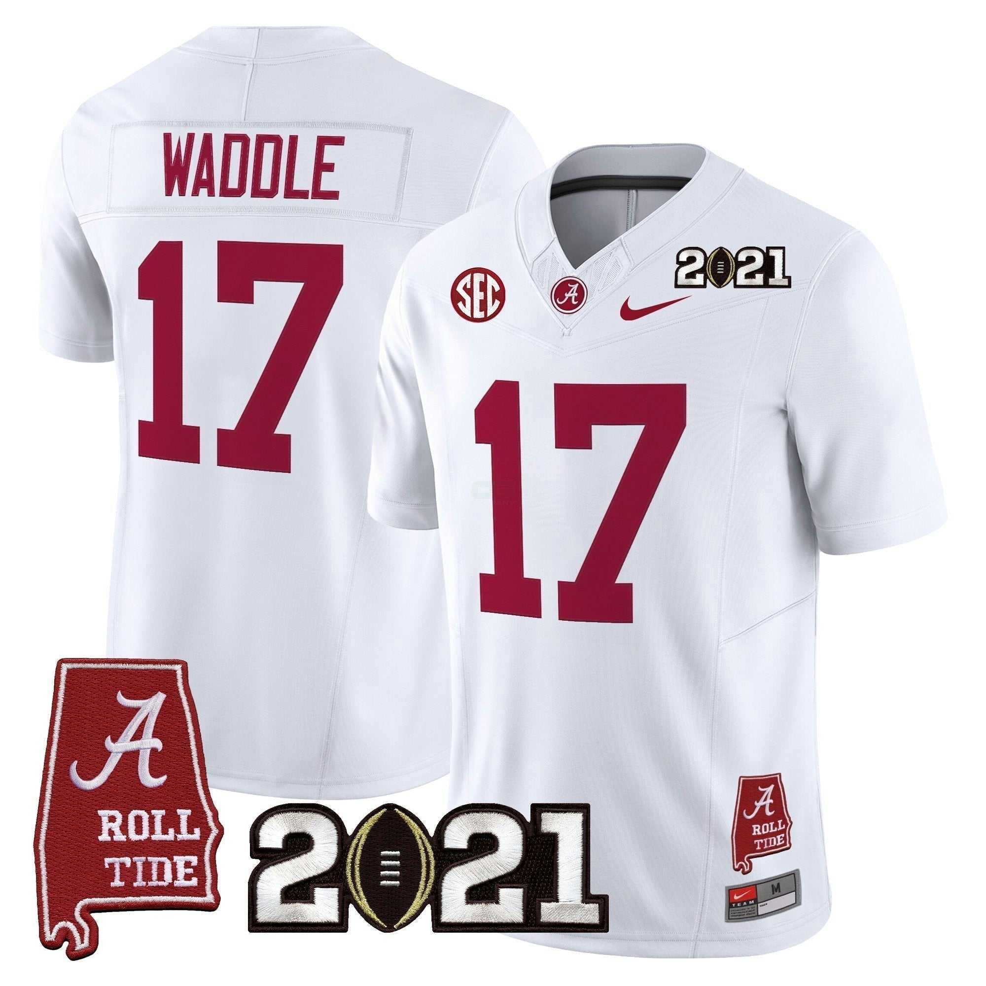 Camisa NCAA '2021 College Football Playoff National Championship' Vapor Limited Jersey - Alabama Map