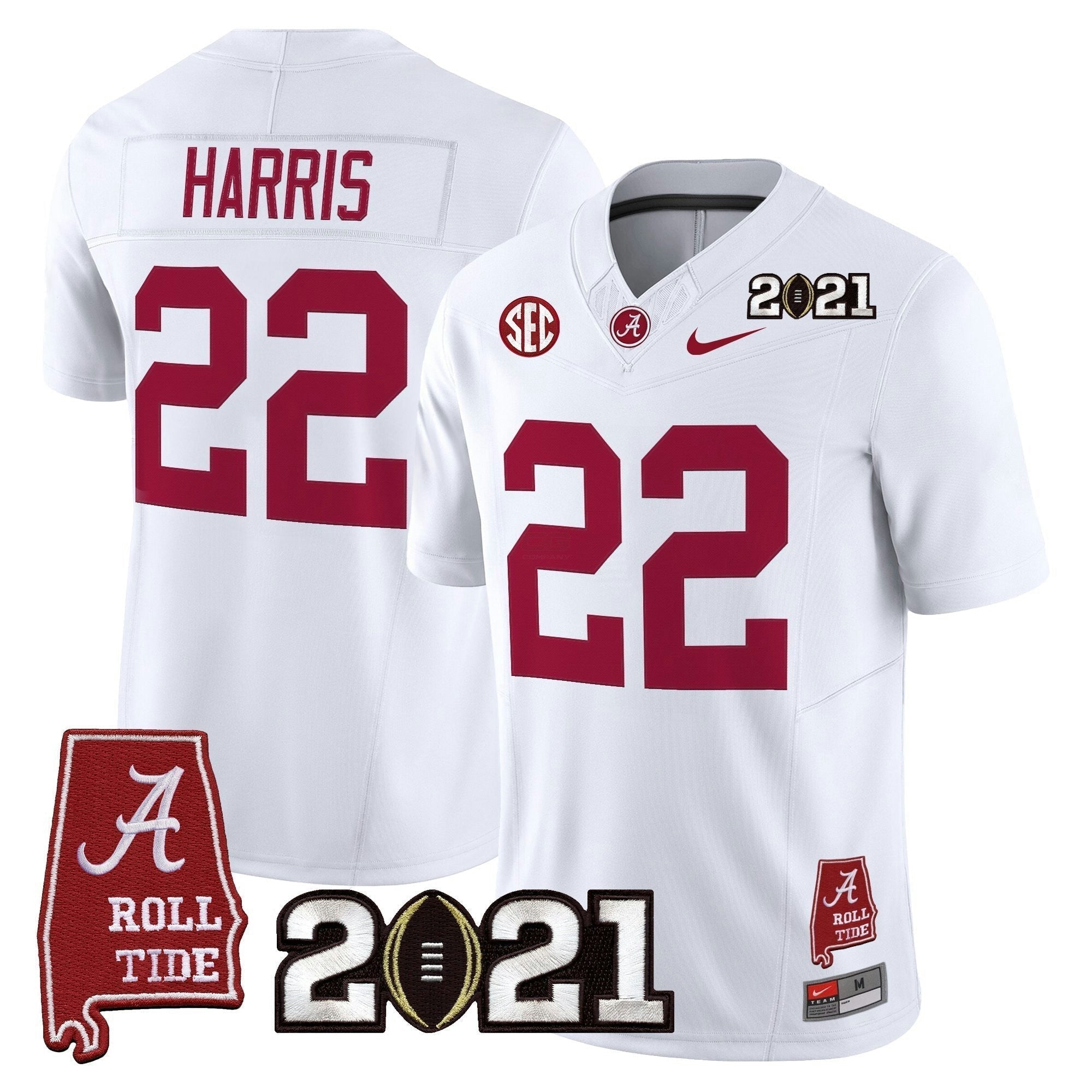 Camisa NCAA '2021 College Football Playoff National Championship' Vapor Limited Jersey - Alabama Map