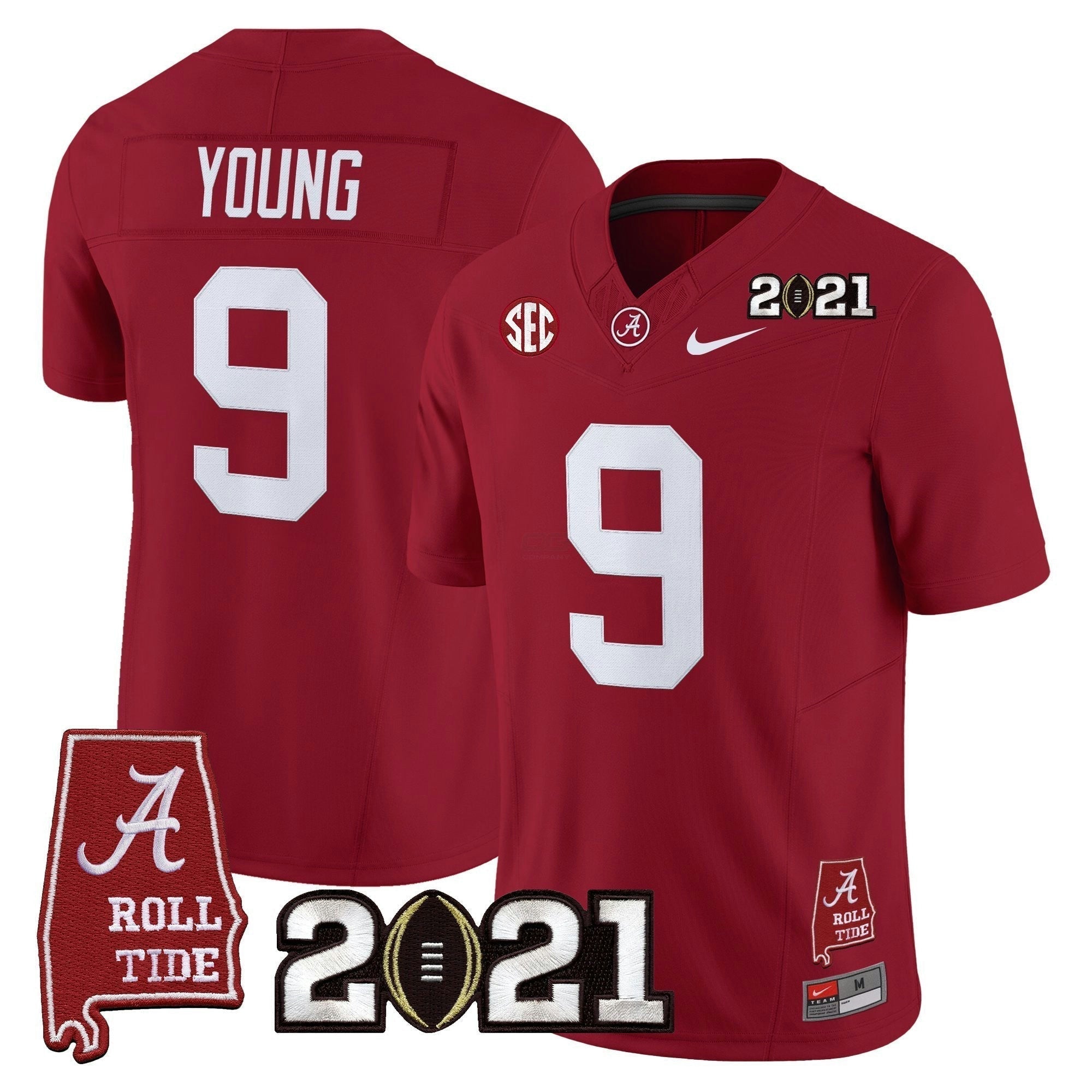 Camisa NCAA '2021 College Football Playoff National Championship' Vapor Limited Jersey - Alabama Map