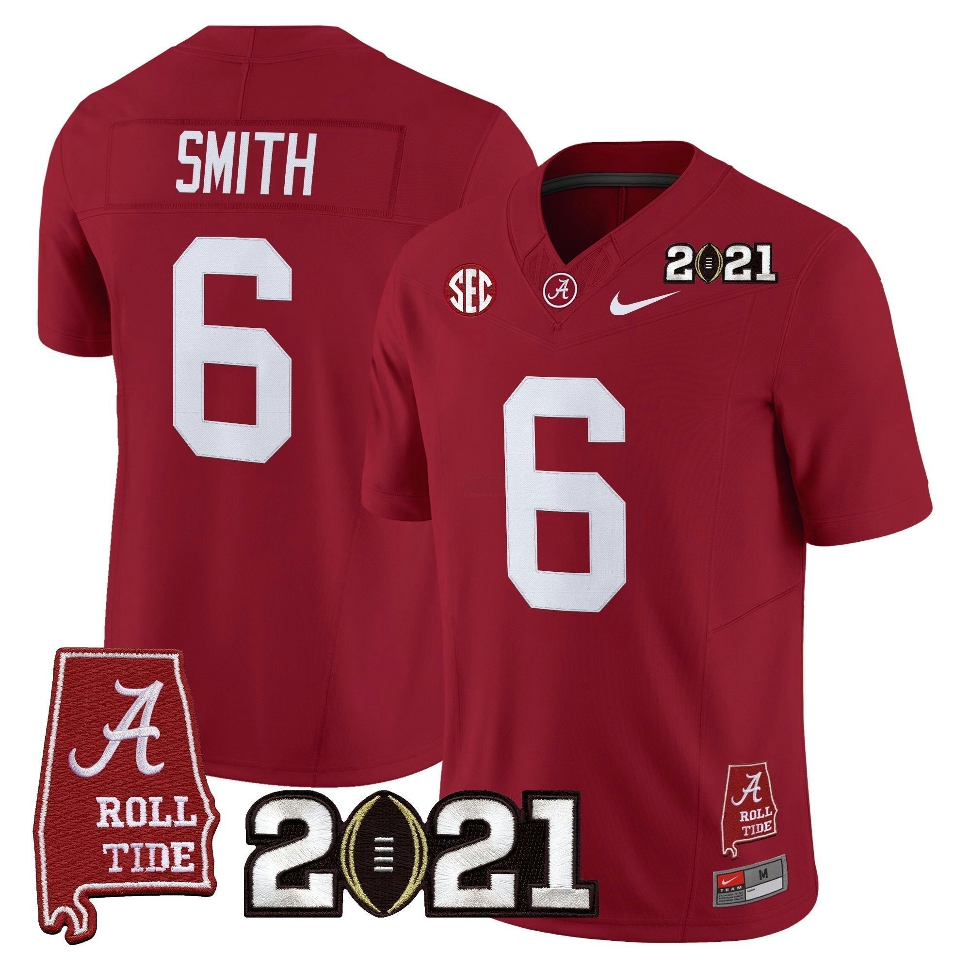 Camisa NCAA '2021 College Football Playoff National Championship' Vapor Limited Jersey - Alabama Map