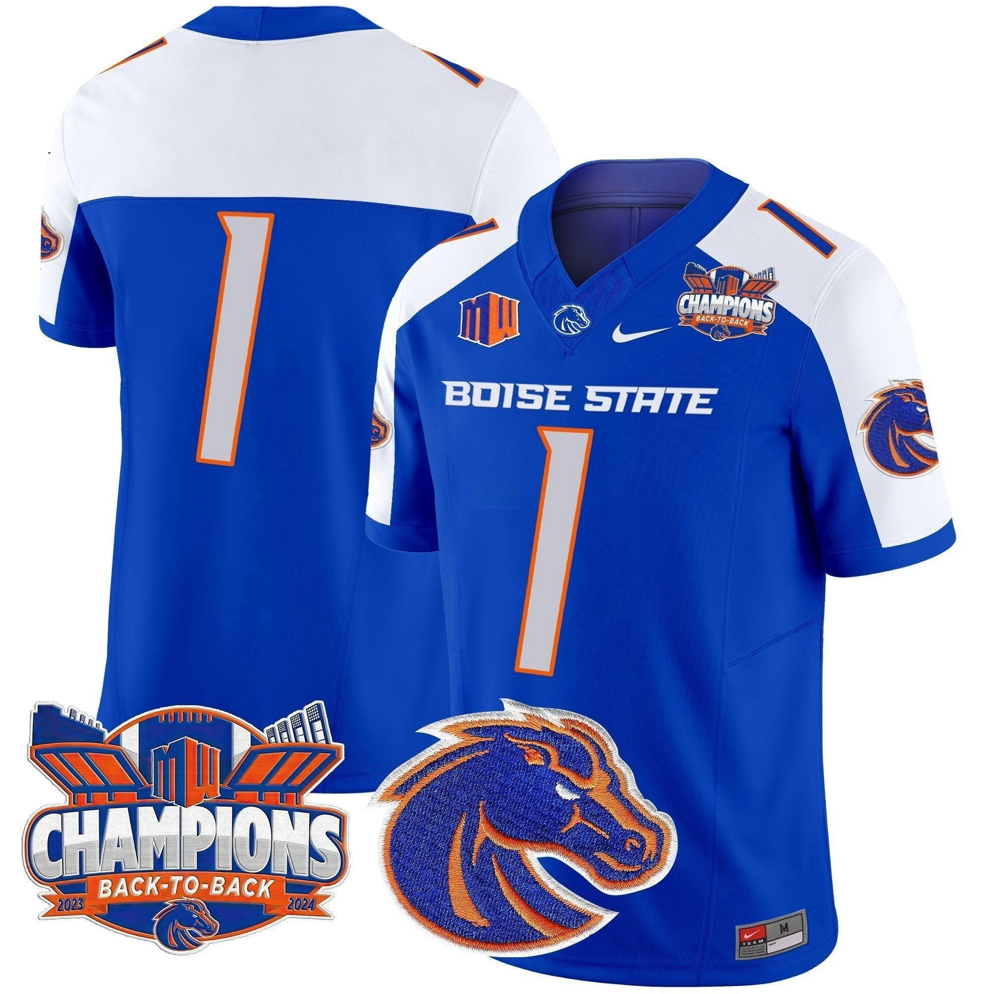 Camisa NCAA 2024 Back To Back Champions Vapor Limited Jersey
