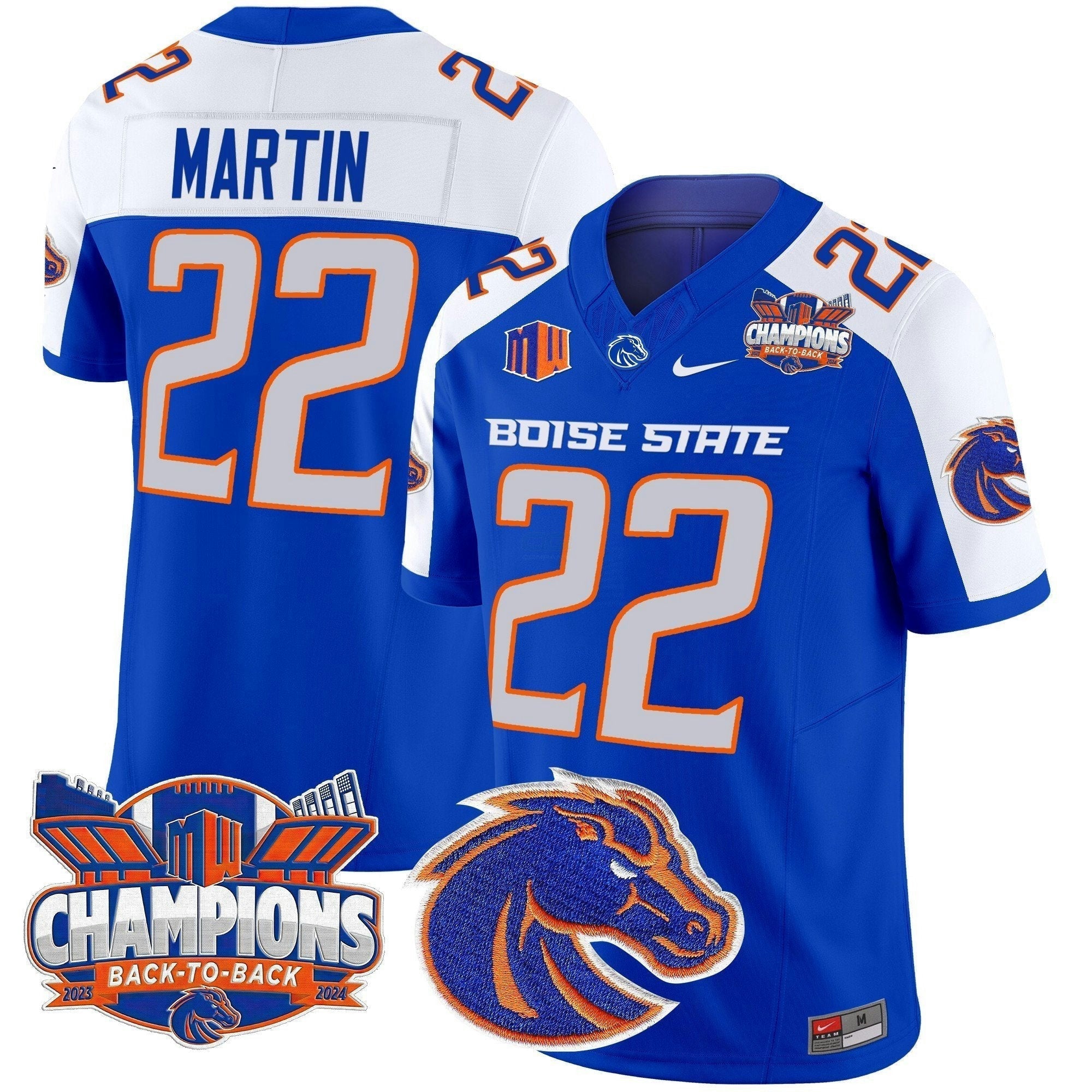 Camisa NCAA 2024 Back To Back Champions Vapor Limited Jersey