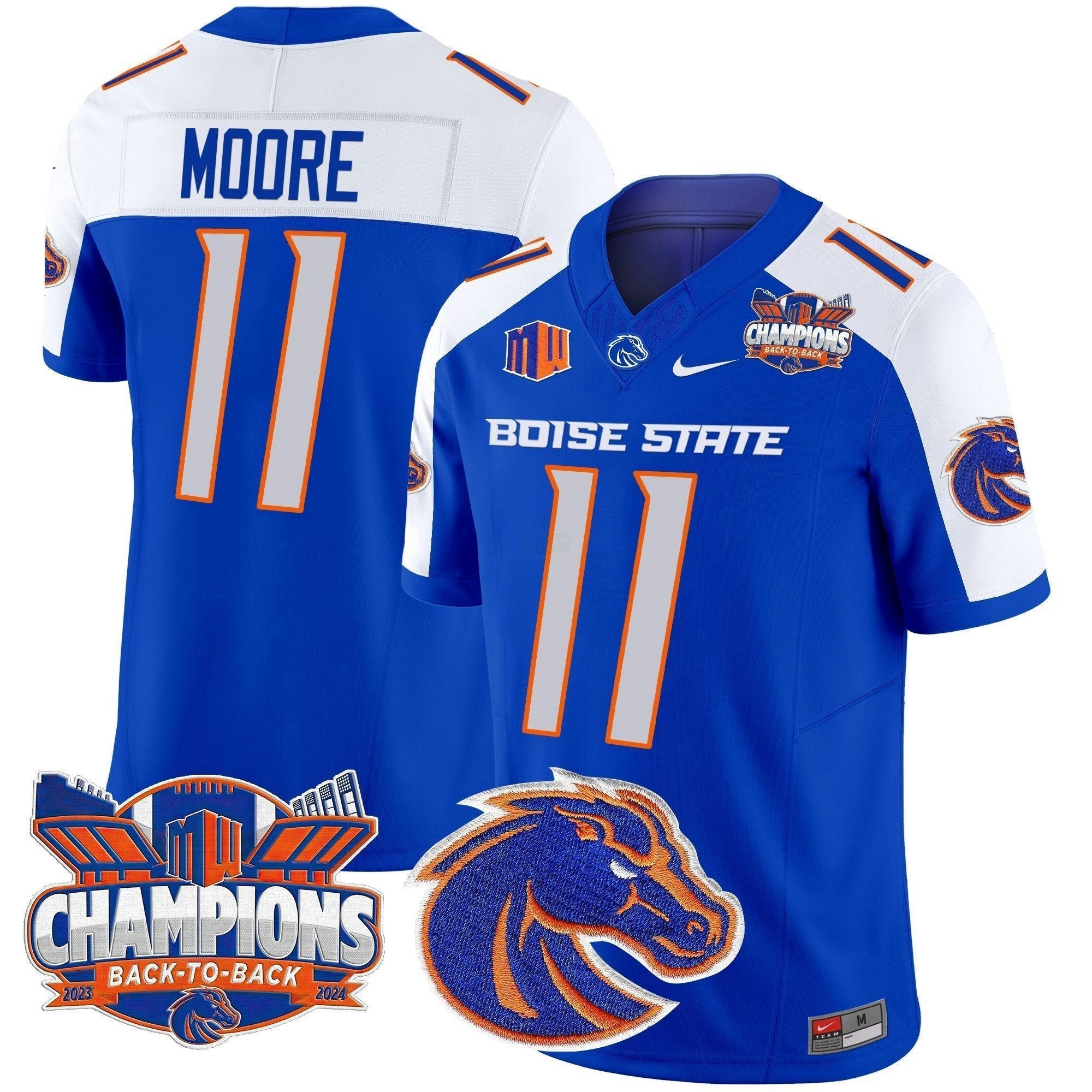 Camisa NCAA 2024 Back To Back Champions Vapor Limited Jersey