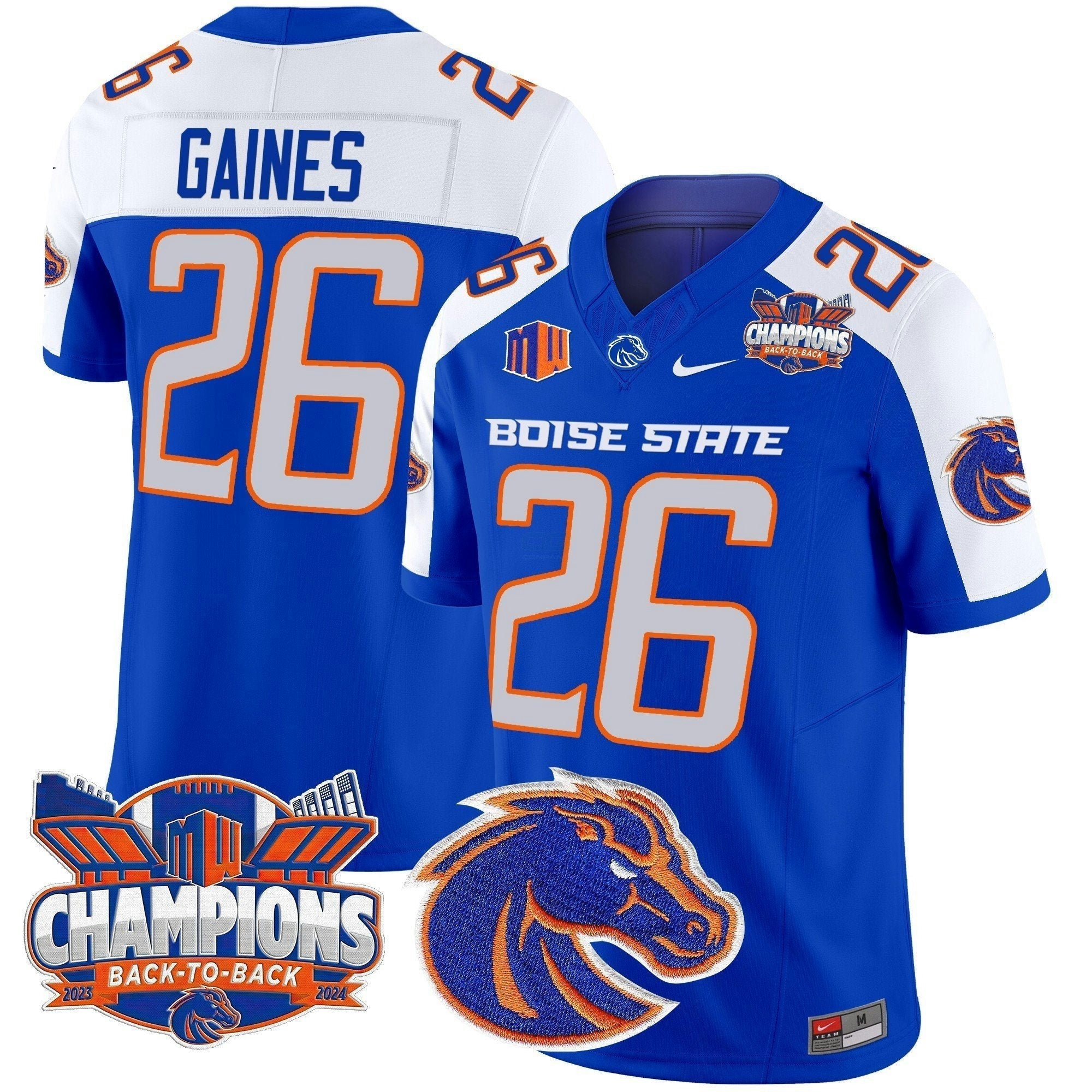 Camisa NCAA 2024 Back To Back Champions Vapor Limited Jersey
