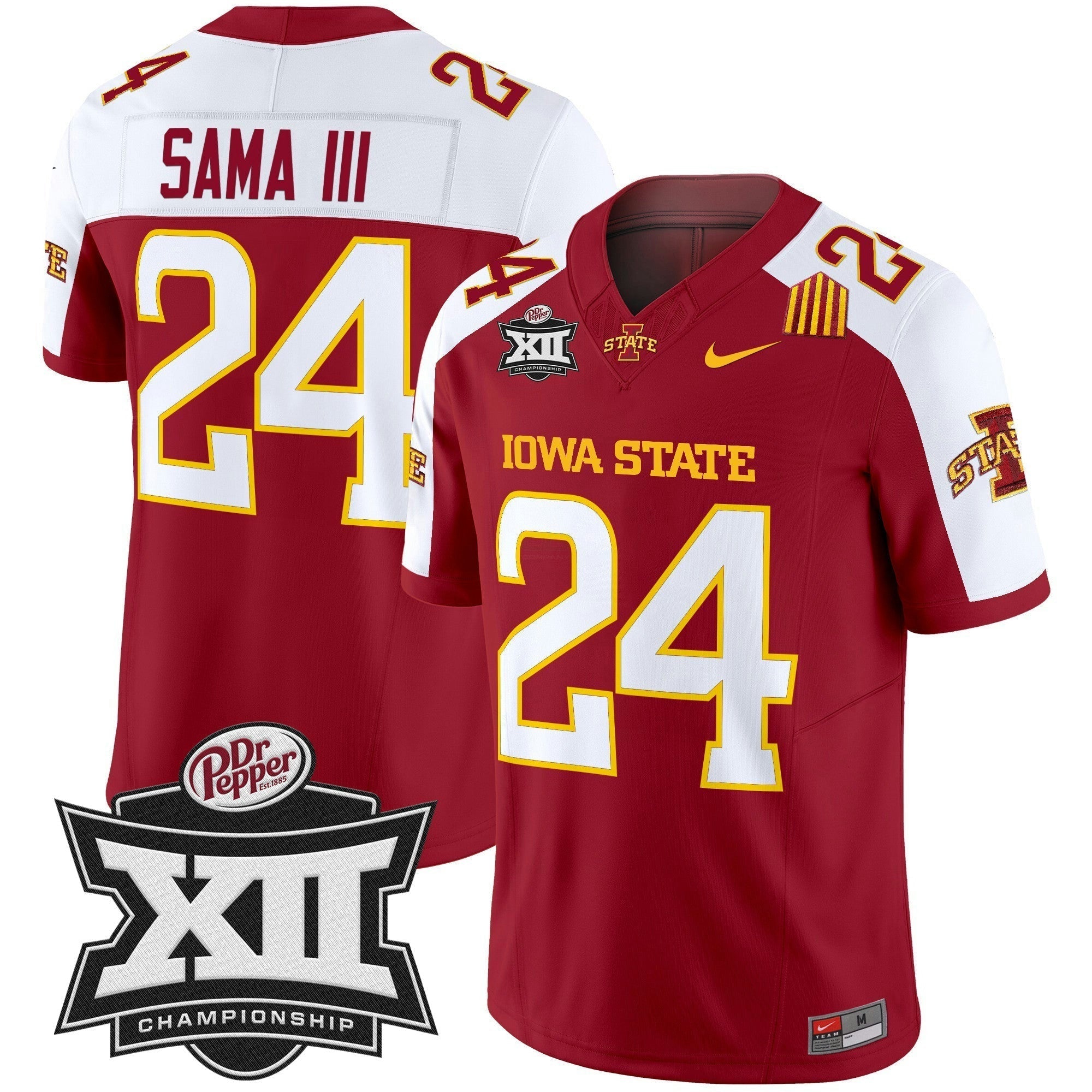 Camisa NCAA 2024 Big 12 Championship Patch Vapor Limited Jersey