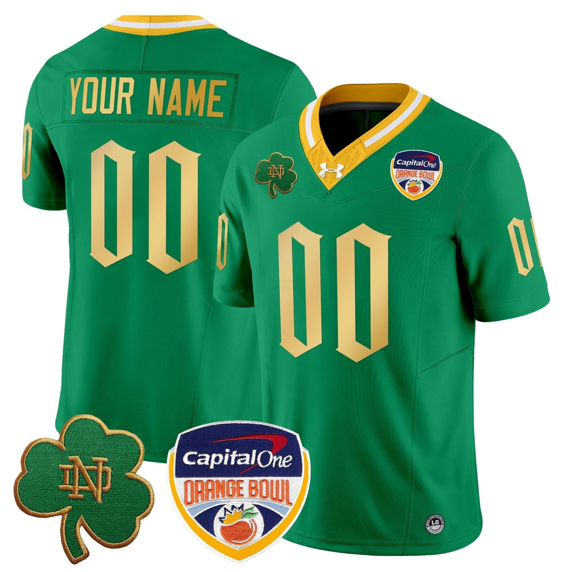 Camisa NCAA 2024 Laranja Bowl Patch Vapor Limited Jersey V2