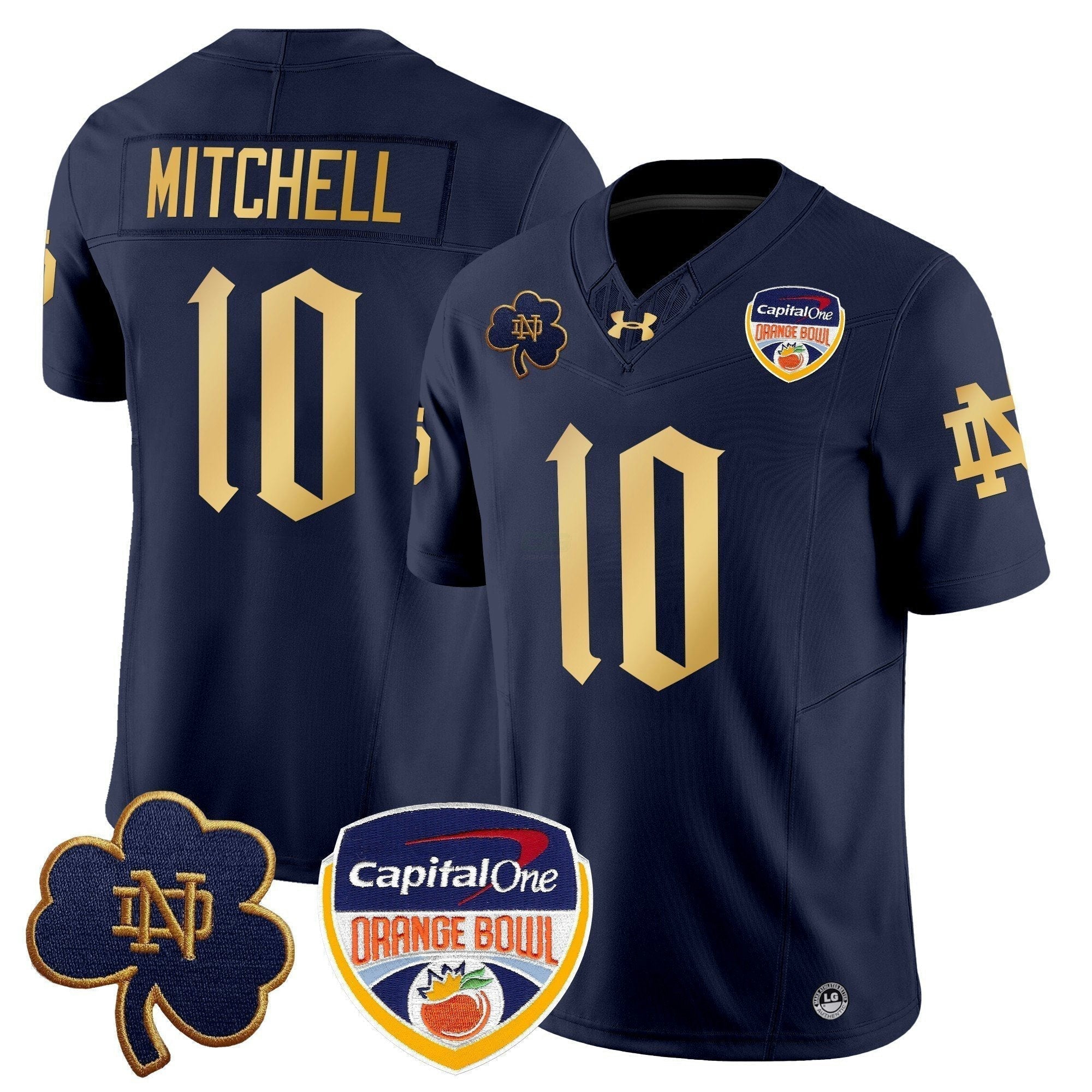 Camisa NCAA 2024 Laranja Bowl Patch Vapor Limited Jersey V2
