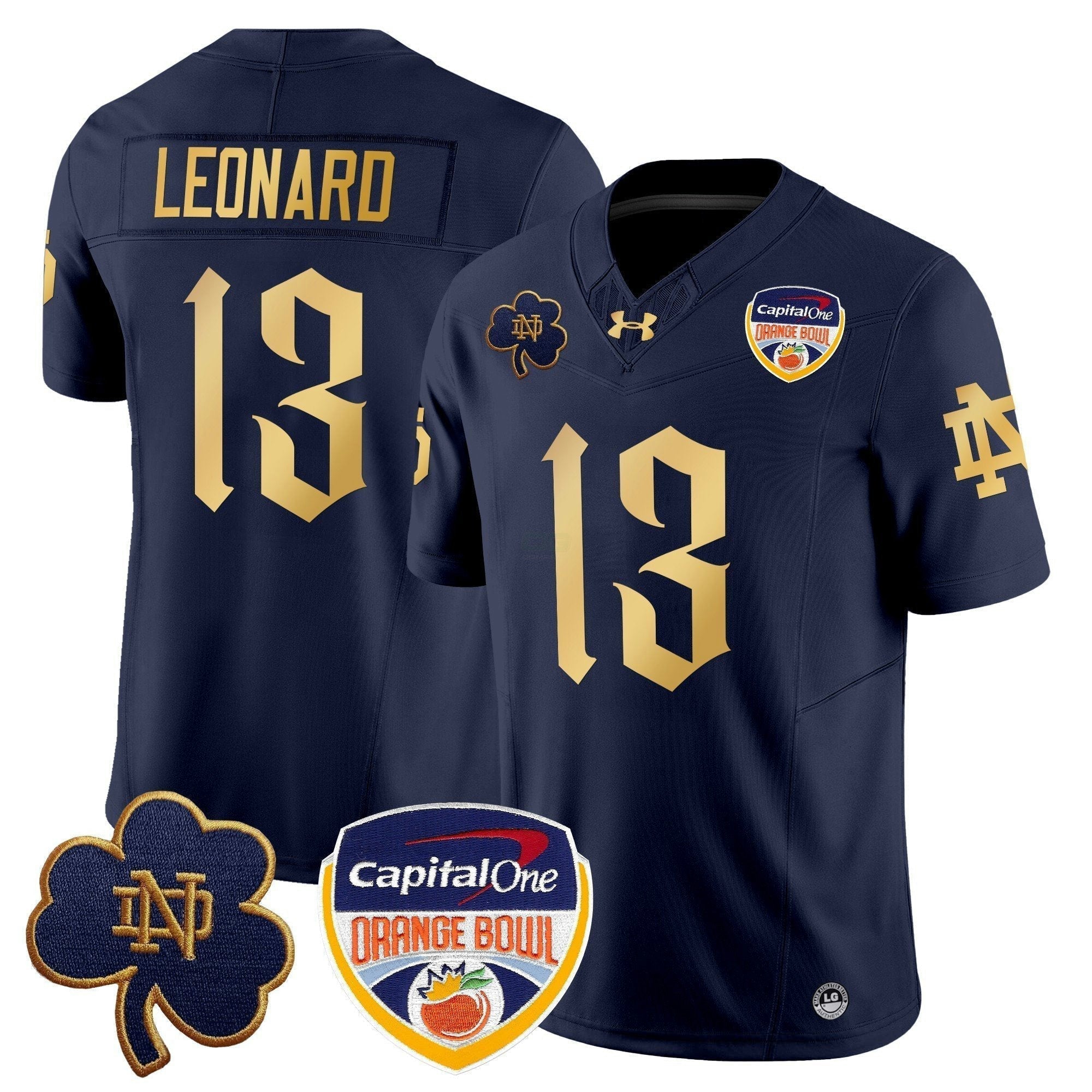 Camisa NCAA 2024 Laranja Bowl Patch Vapor Limited Jersey V2