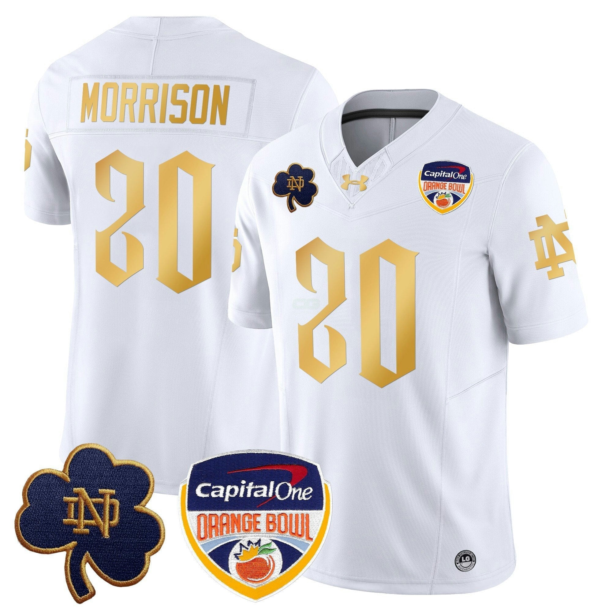 Camisa NCAA 2024 Laranja Bowl Patch Vapor Limited Jersey V2