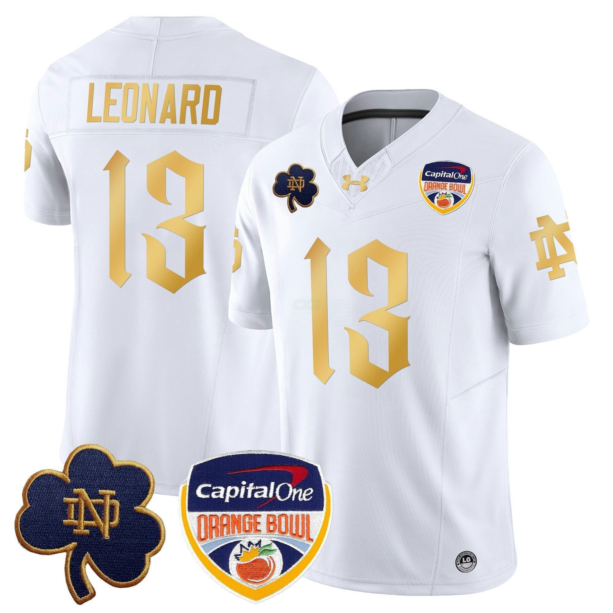 Camisa NCAA 2024 Laranja Bowl Patch Vapor Limited Jersey V2