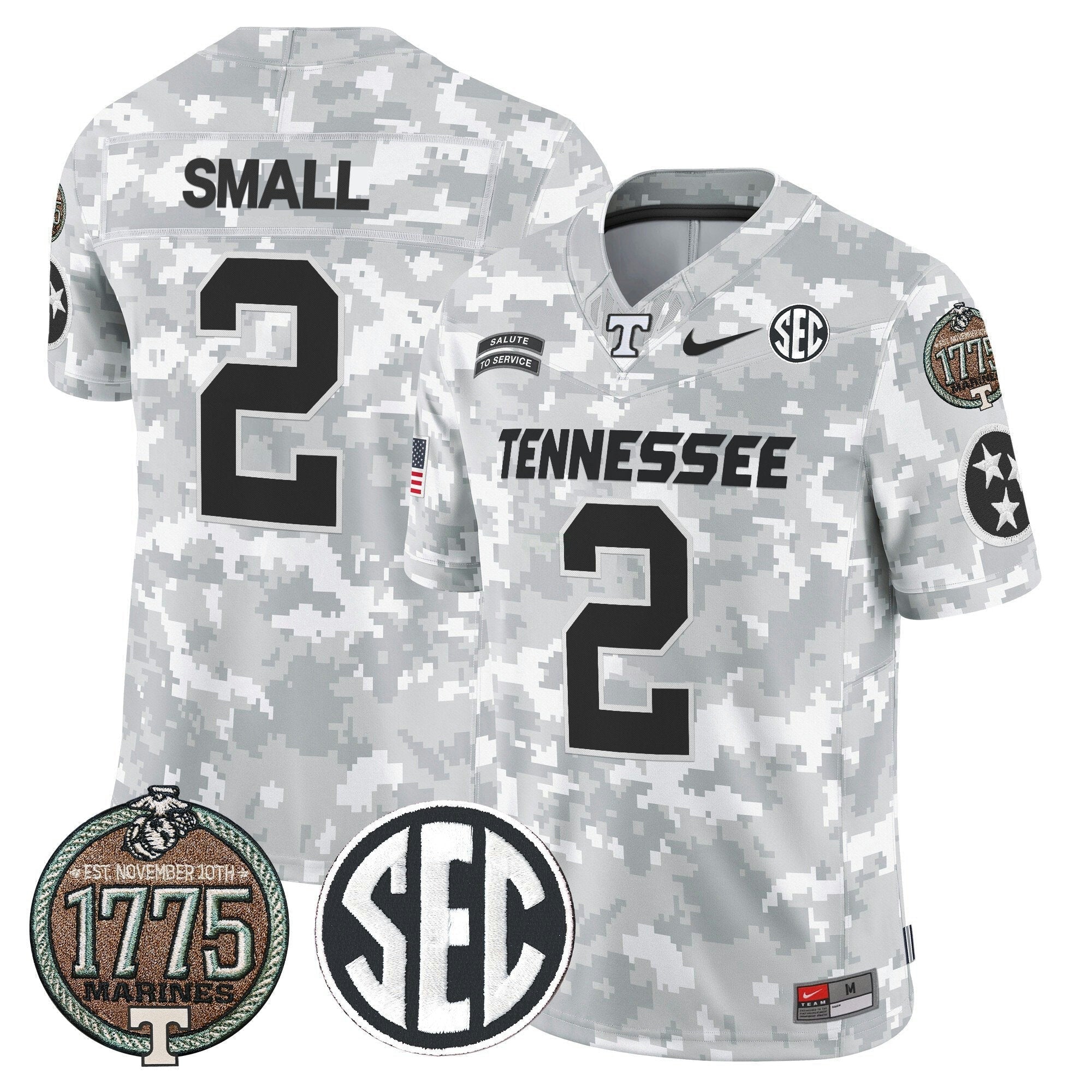 Camisa NCAA 2024 Salute to Service Establishment Year Patch Vapor Limited Jersey