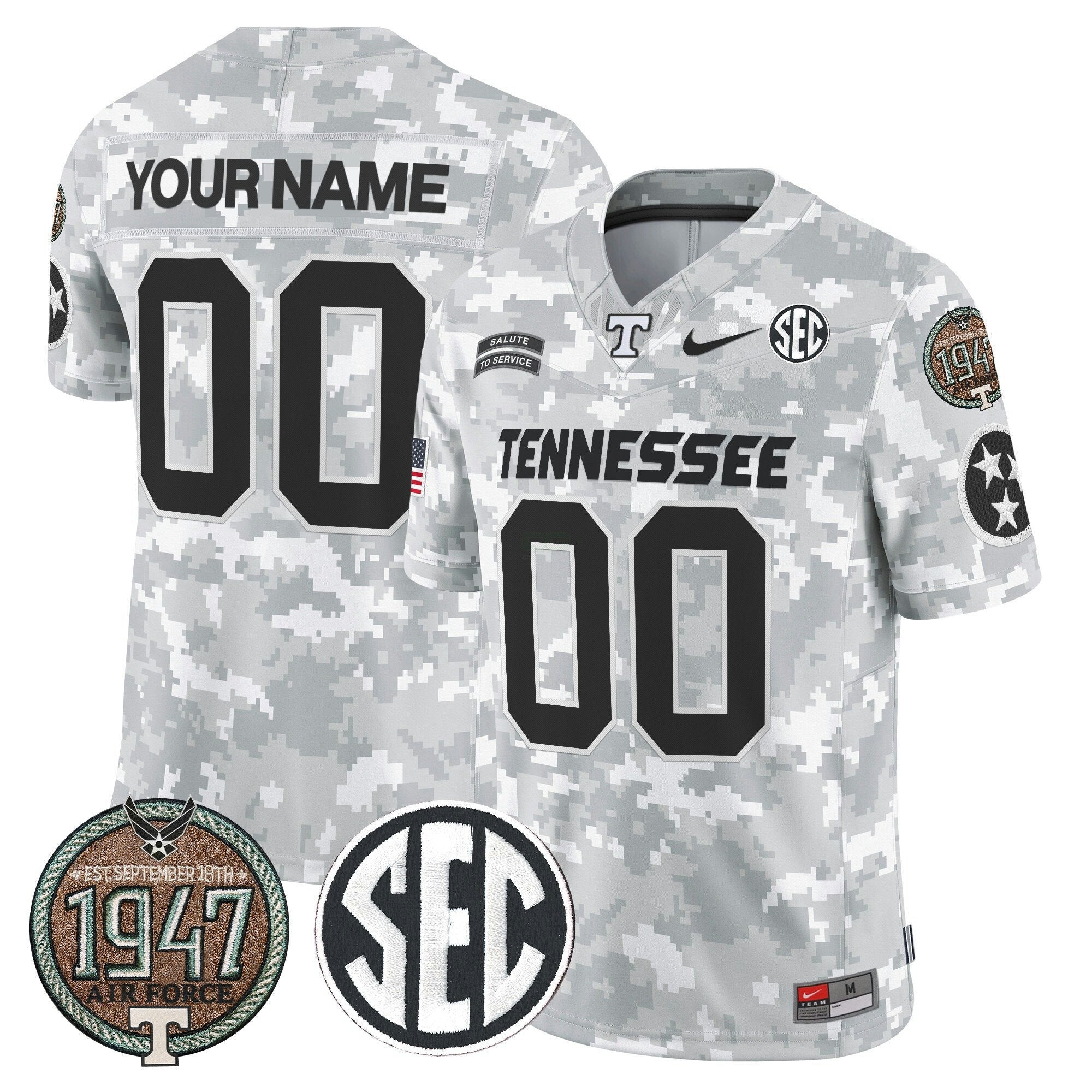 Camisa NCAA 2024 Salute to Service Establishment Year Patch Vapor Limited Jersey