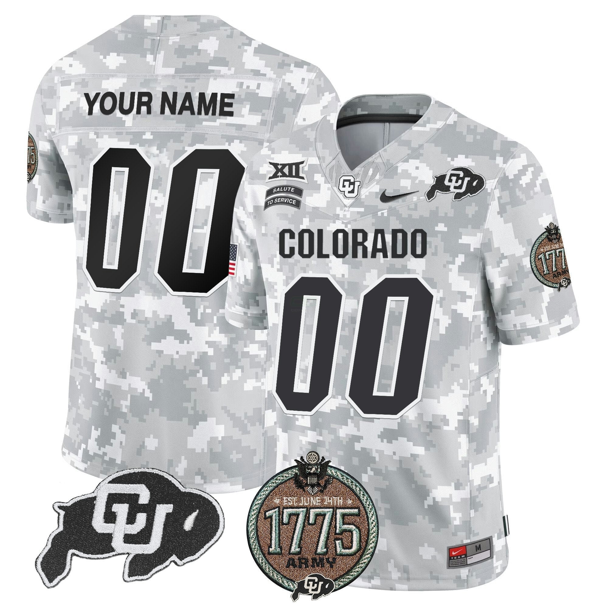 Camisa NCAA 2024 Salute to Service Establishment Year Patch Vapor Limited Jersey