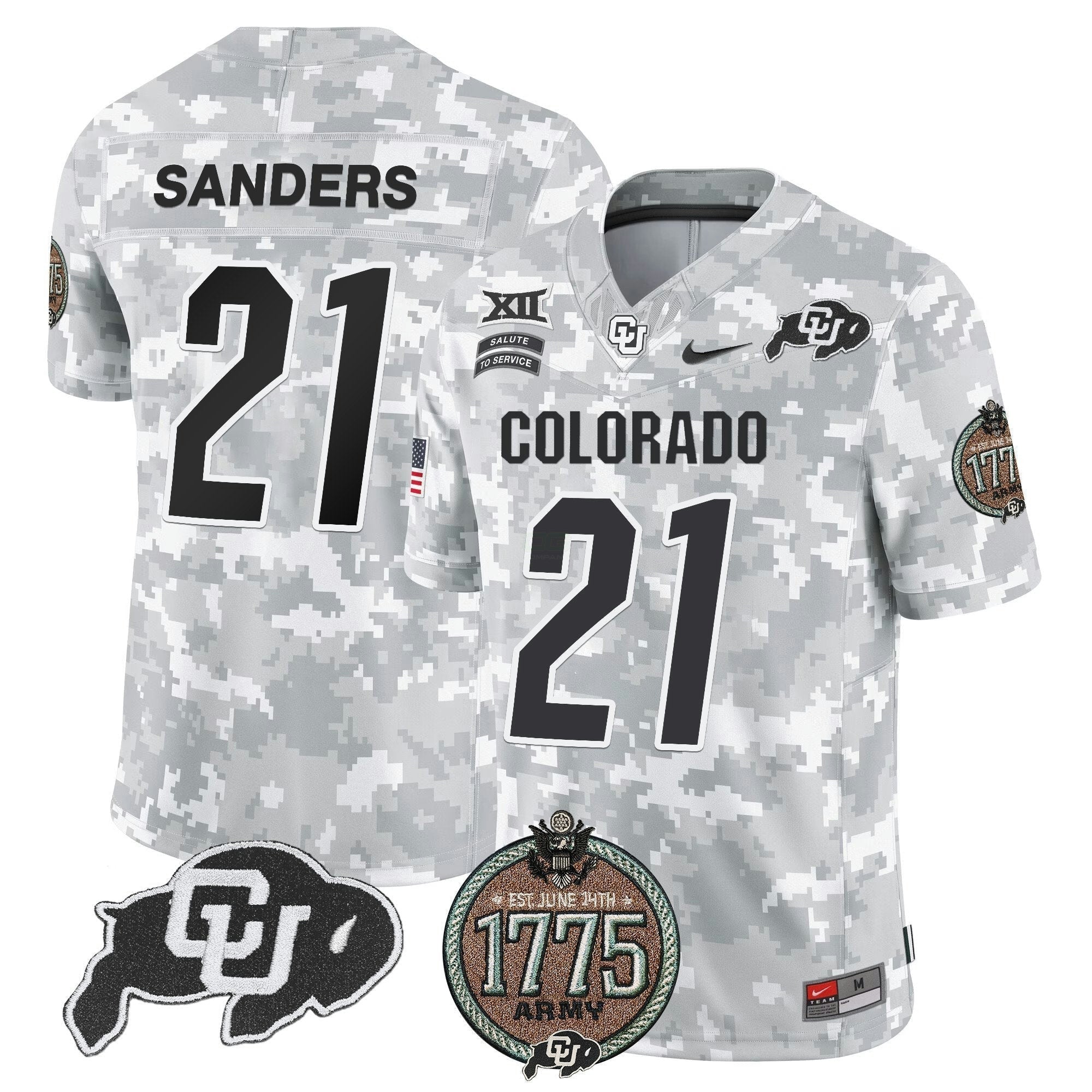 Camisa NCAA 2024 Salute to Service Establishment Year Patch Vapor Limited Jersey