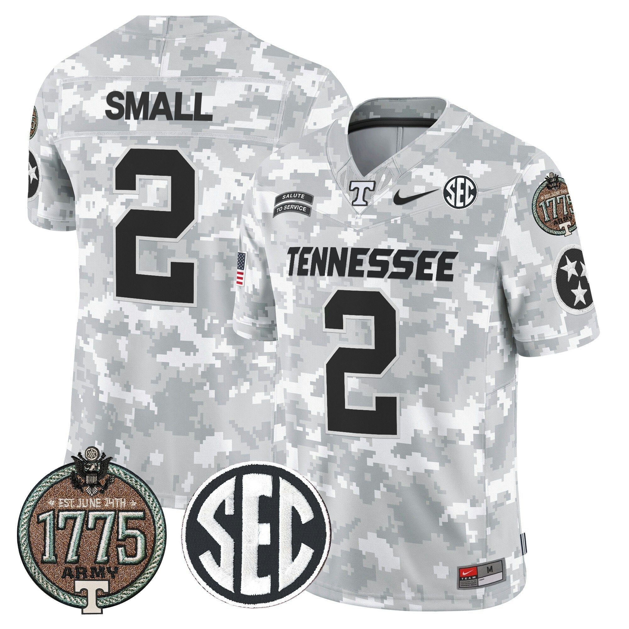 Camisa NCAA 2024 Salute to Service Establishment Year Patch Vapor Limited Jersey