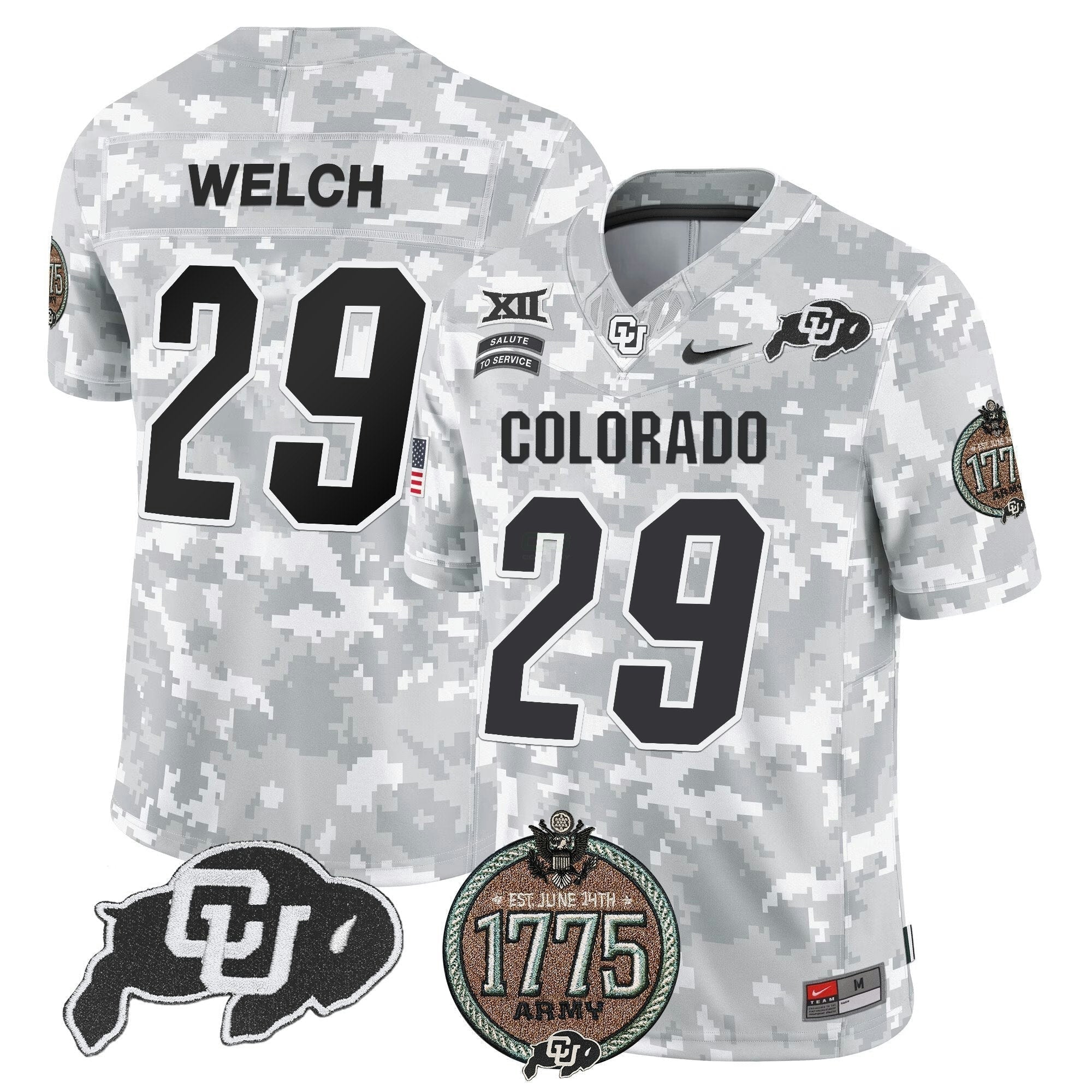 Camisa NCAA 2024 Salute to Service Establishment Year Patch Vapor Limited Jersey