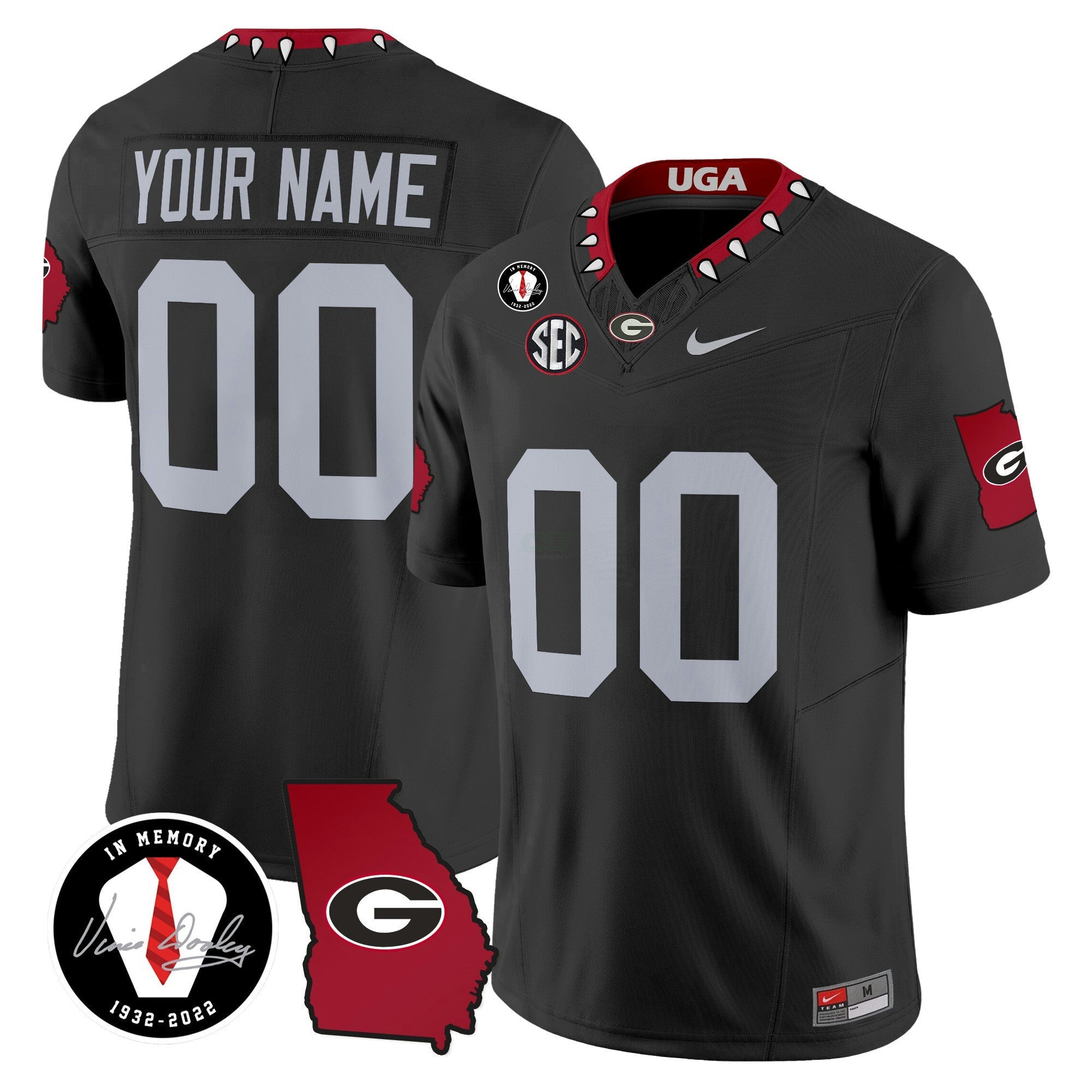 Camisa NCAA 2024 Vapor Limited Jersey V3 - Georgia Map