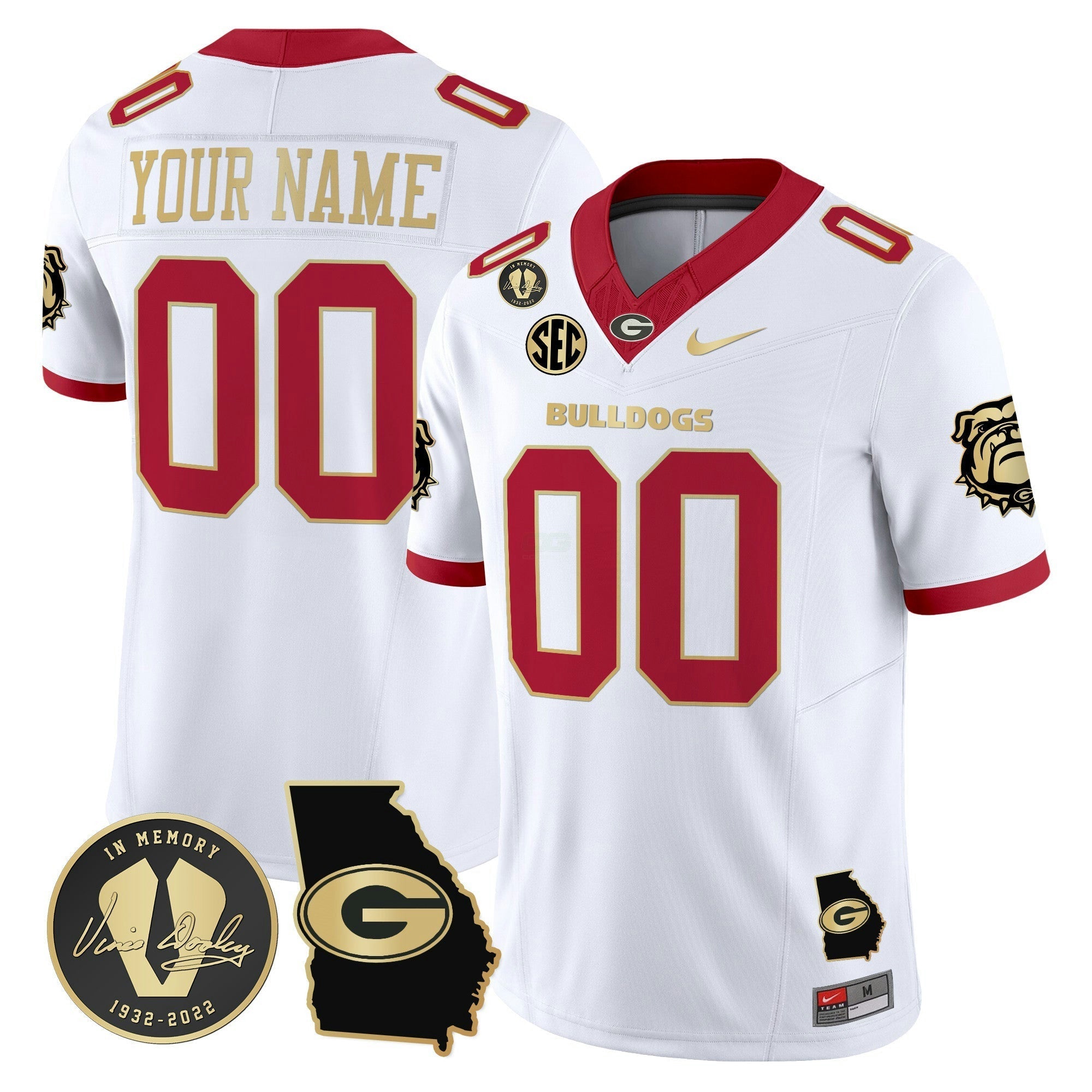 Camisa NCAA 2024 Vapor Limited Jersey V5- Georgia Map