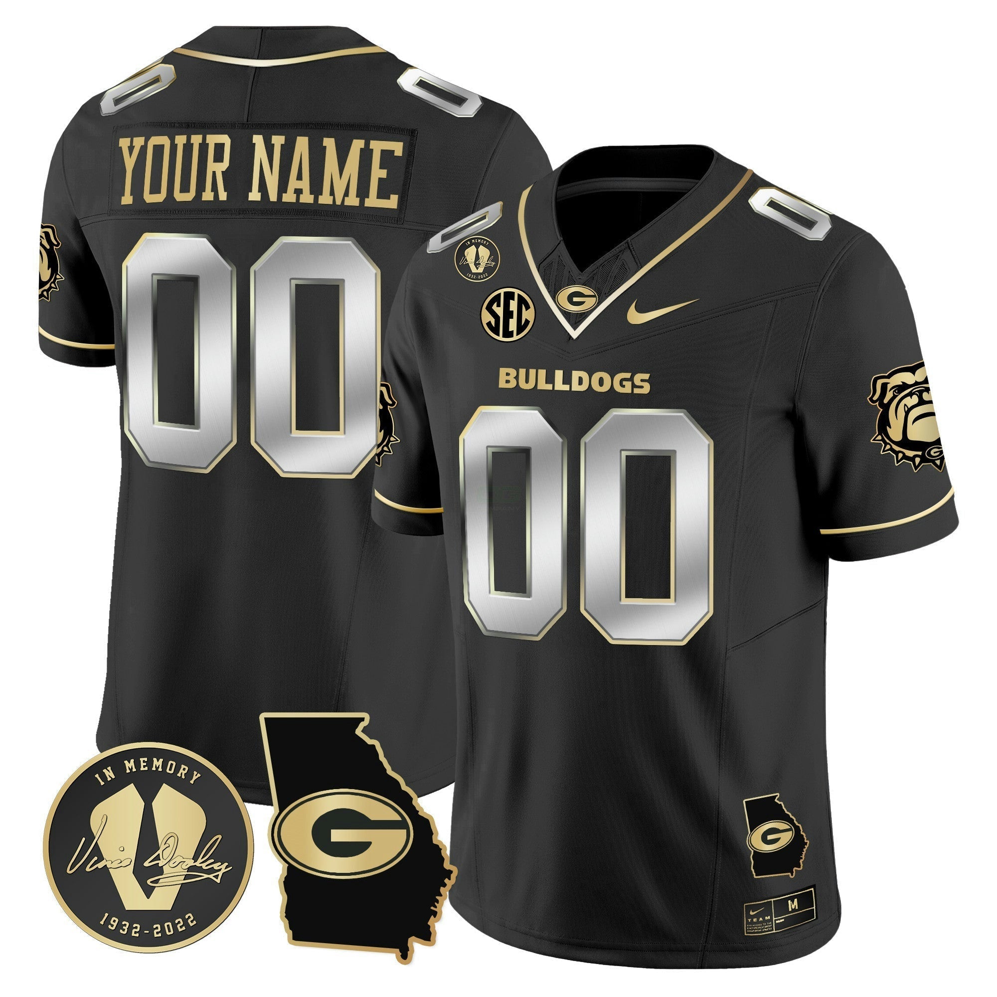 Camisa NCAA 2024 Vapor Limited Jersey V5- Georgia Map