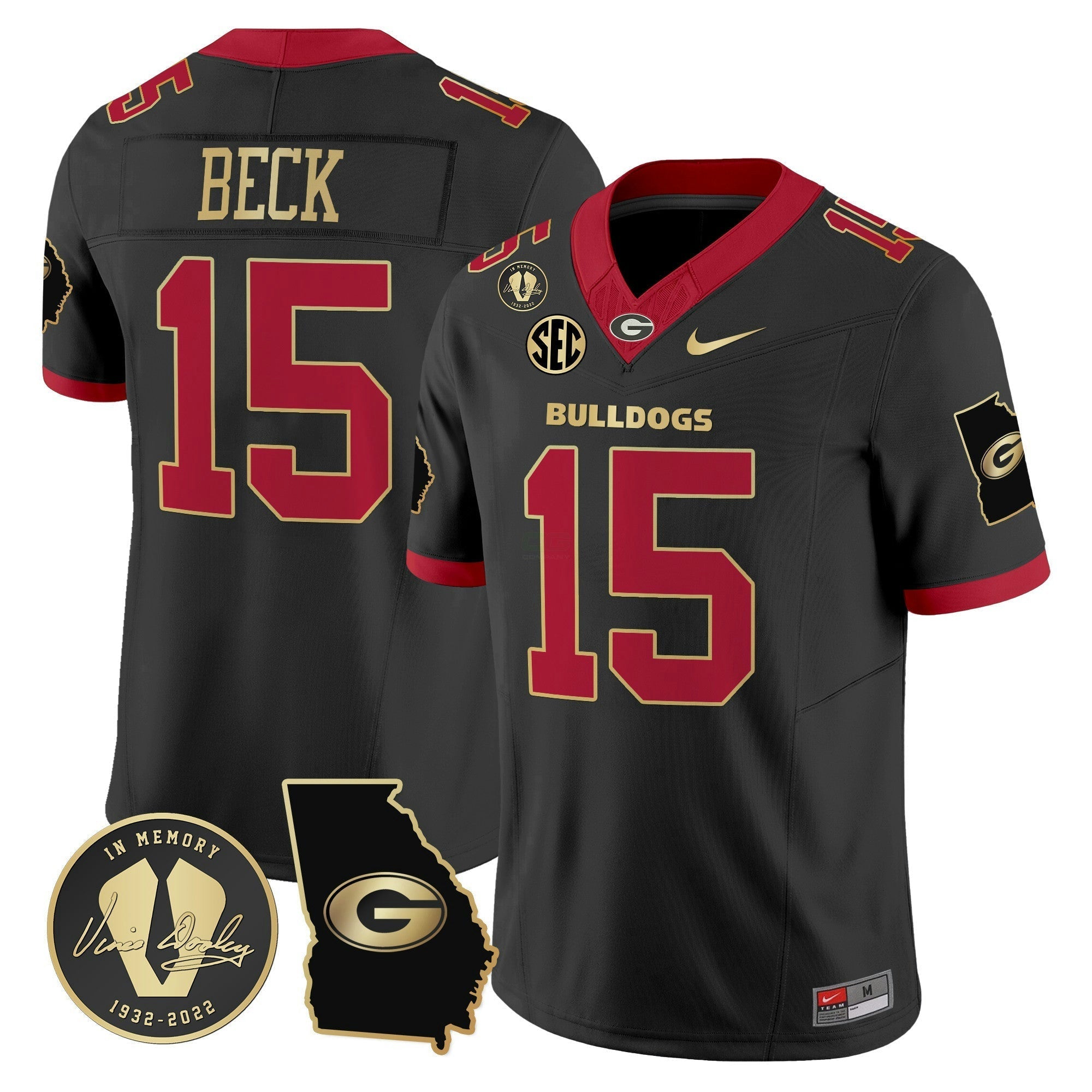 Camisa NCAA 2024 Vapor Limited Jersey V3 - Georgia Map