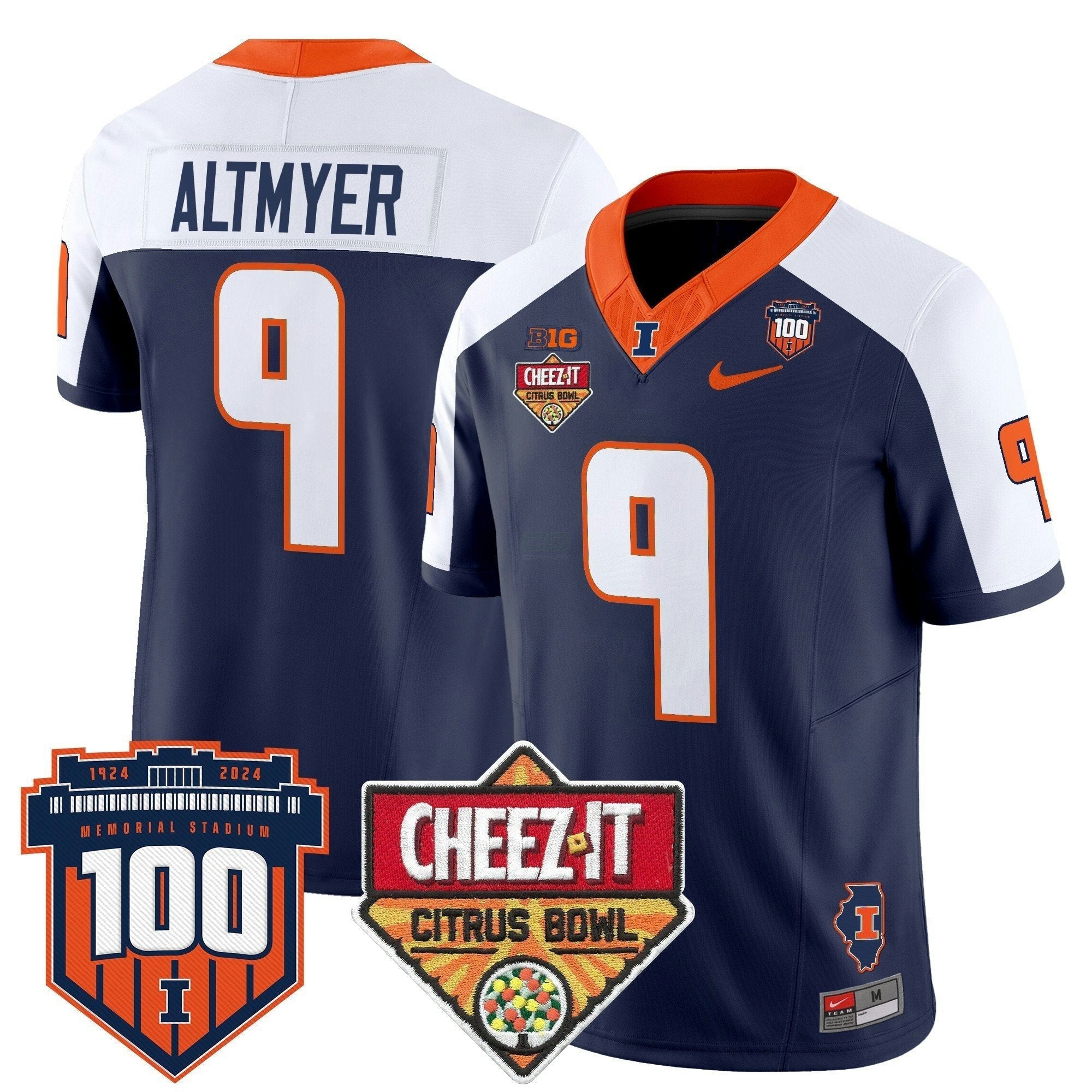 Camisa NCAA 2025 Cheez-It Citrus Bowl Patch Vapor Limited Jersey