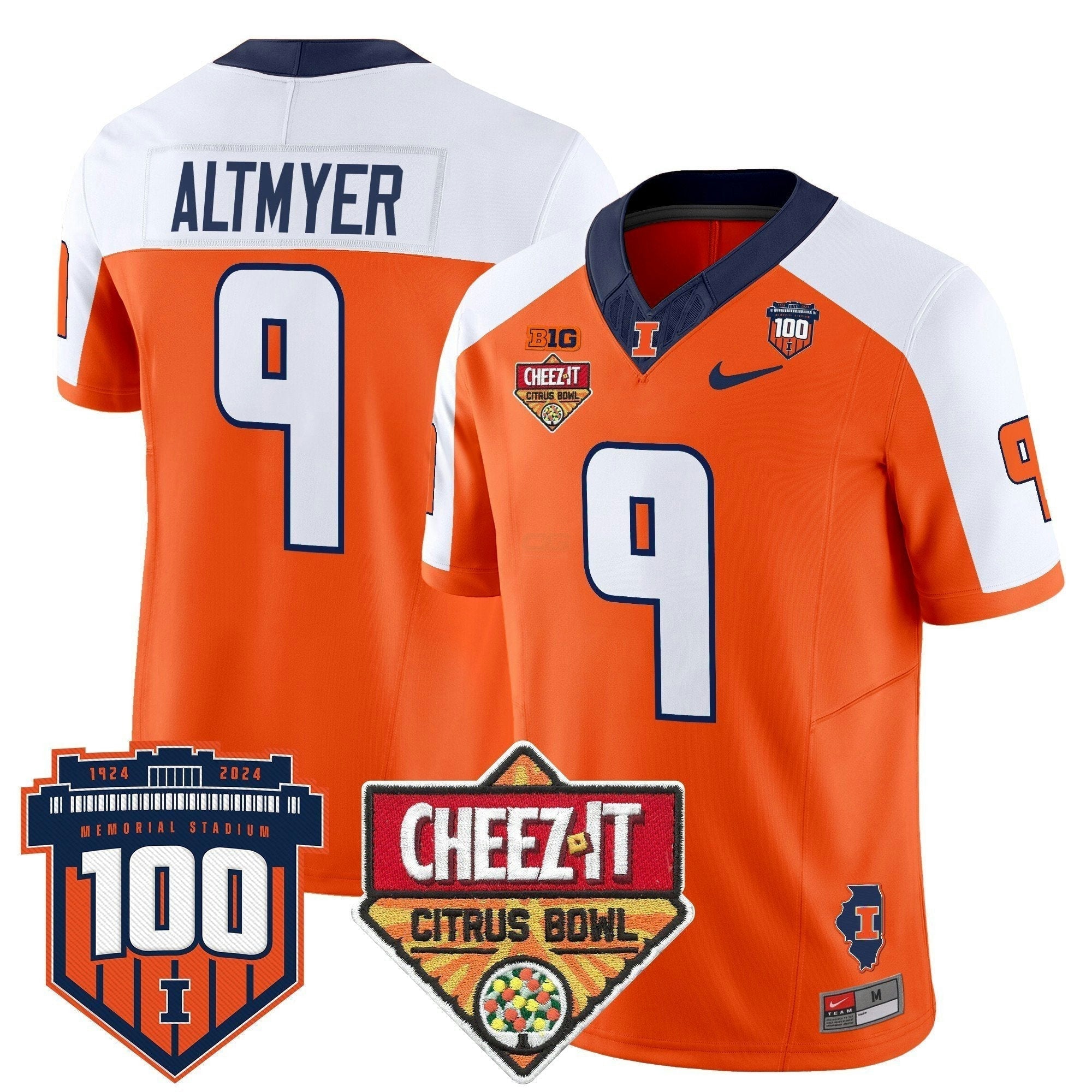 Camisa NCAA 2025 Cheez-It Citrus Bowl Patch Vapor Limited Jersey