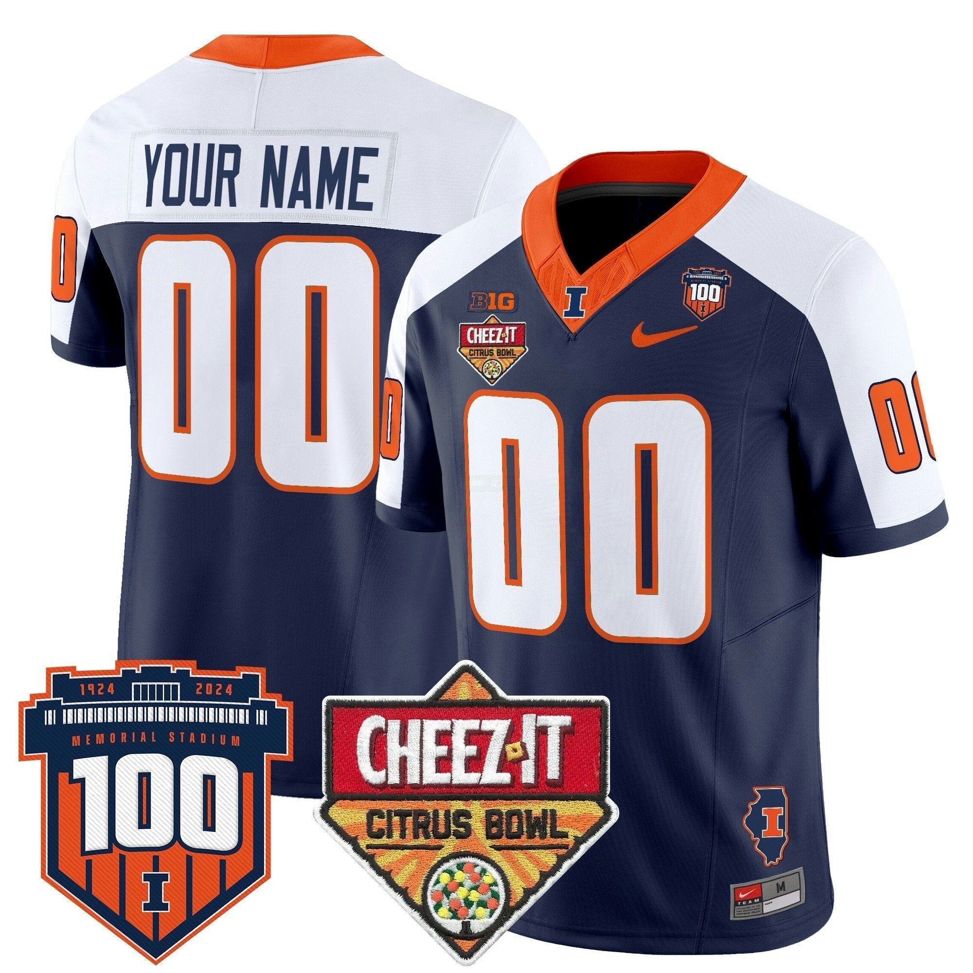 Camisa NCAA 2025 Cheez-It Citrus Bowl Patch Vapor Limited Jersey