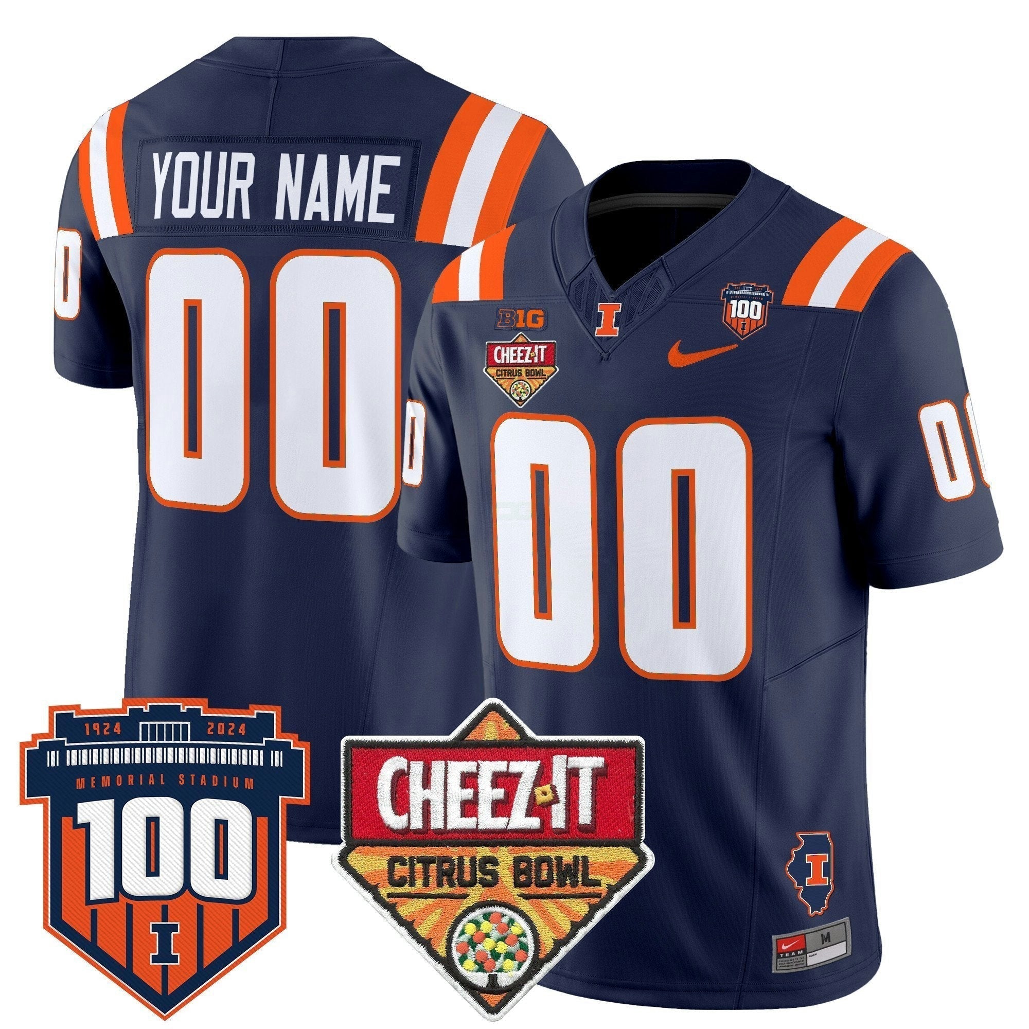 Camisa NCAA 2025 Cheez-It Citrus Bowl Patch Vapor Limited Jersey