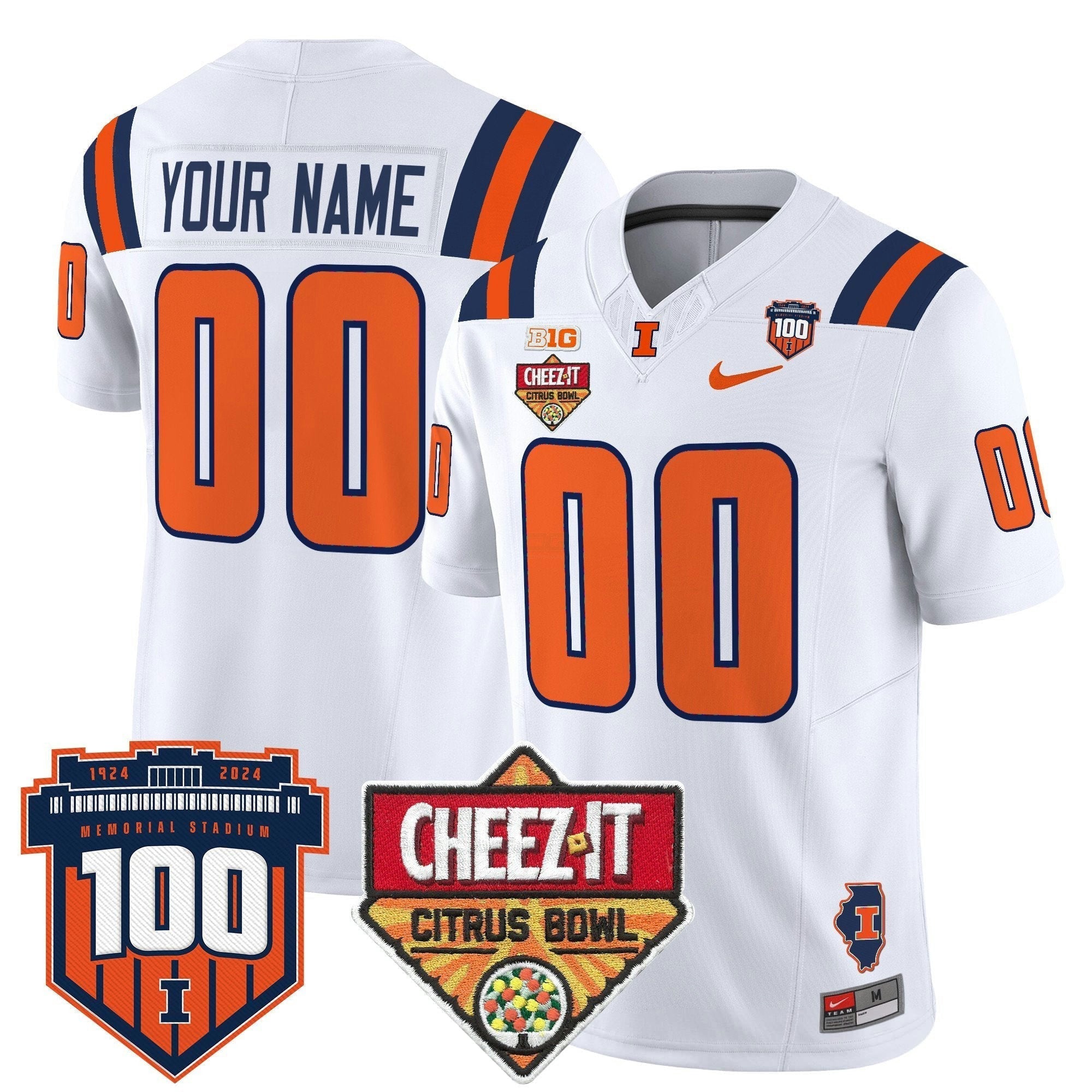 Camisa NCAA 2025 Cheez-It Citrus Bowl Patch Vapor Limited Jersey