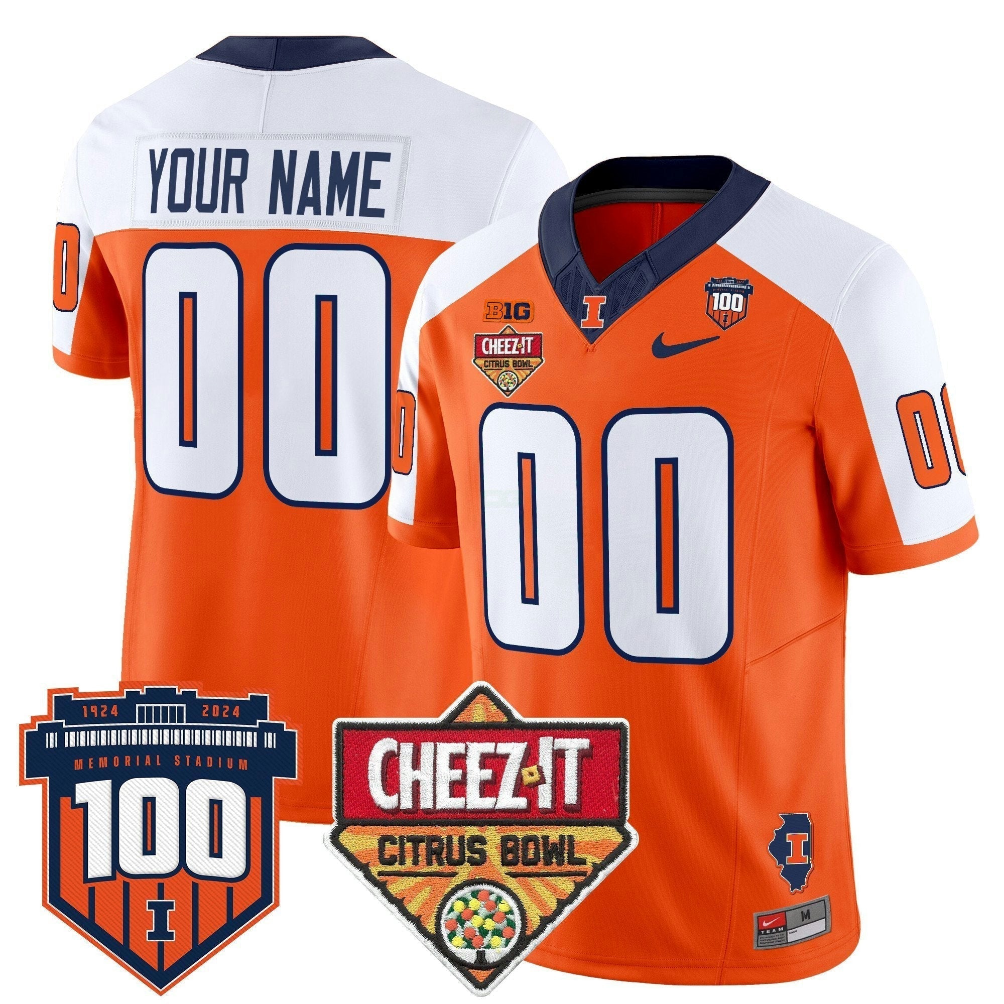 Camisa NCAA 2025 Cheez-It Citrus Bowl Patch Vapor Limited Jersey