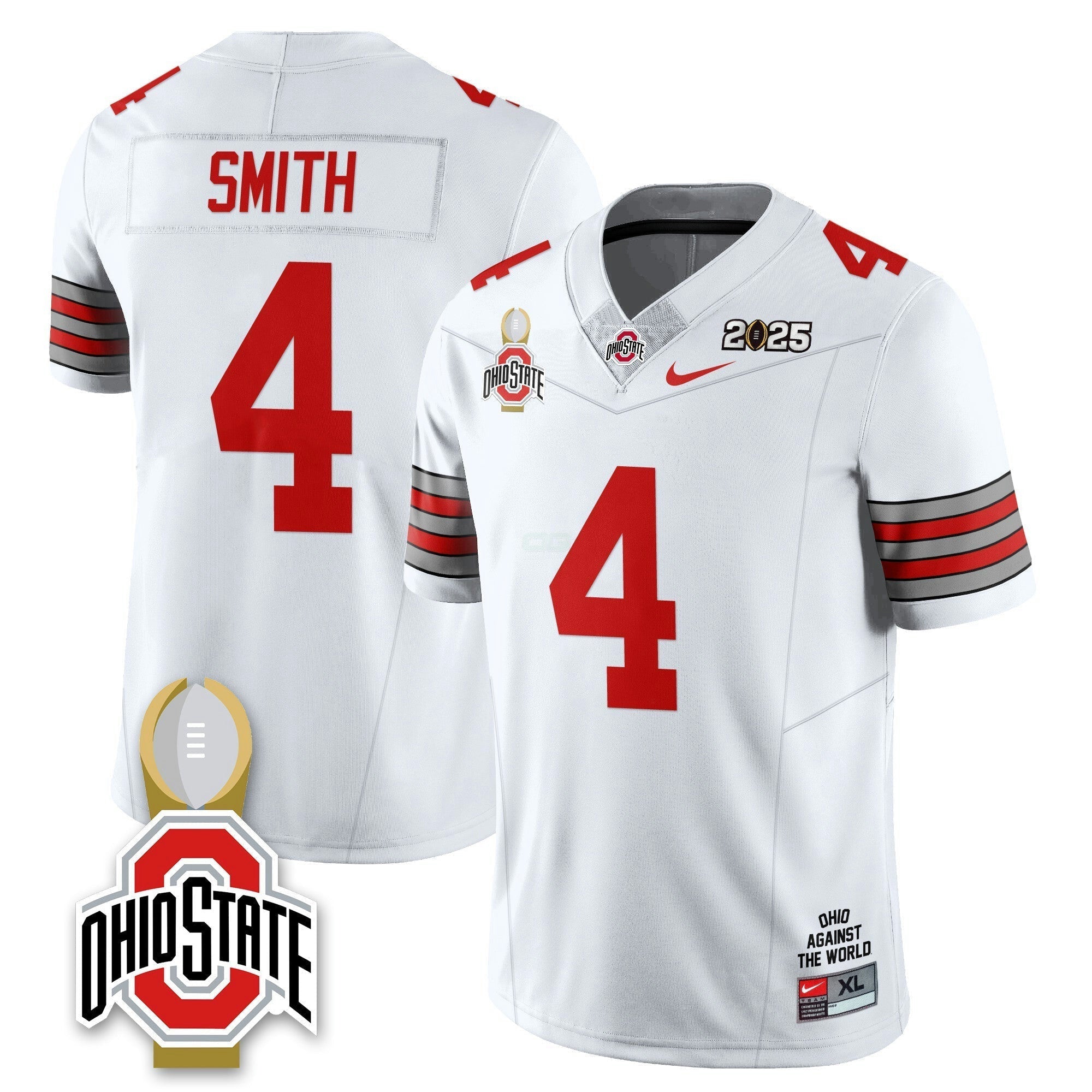 Camisa NCAA 2025 College Football Playoff Patch Heritage Stripe Jersey N10