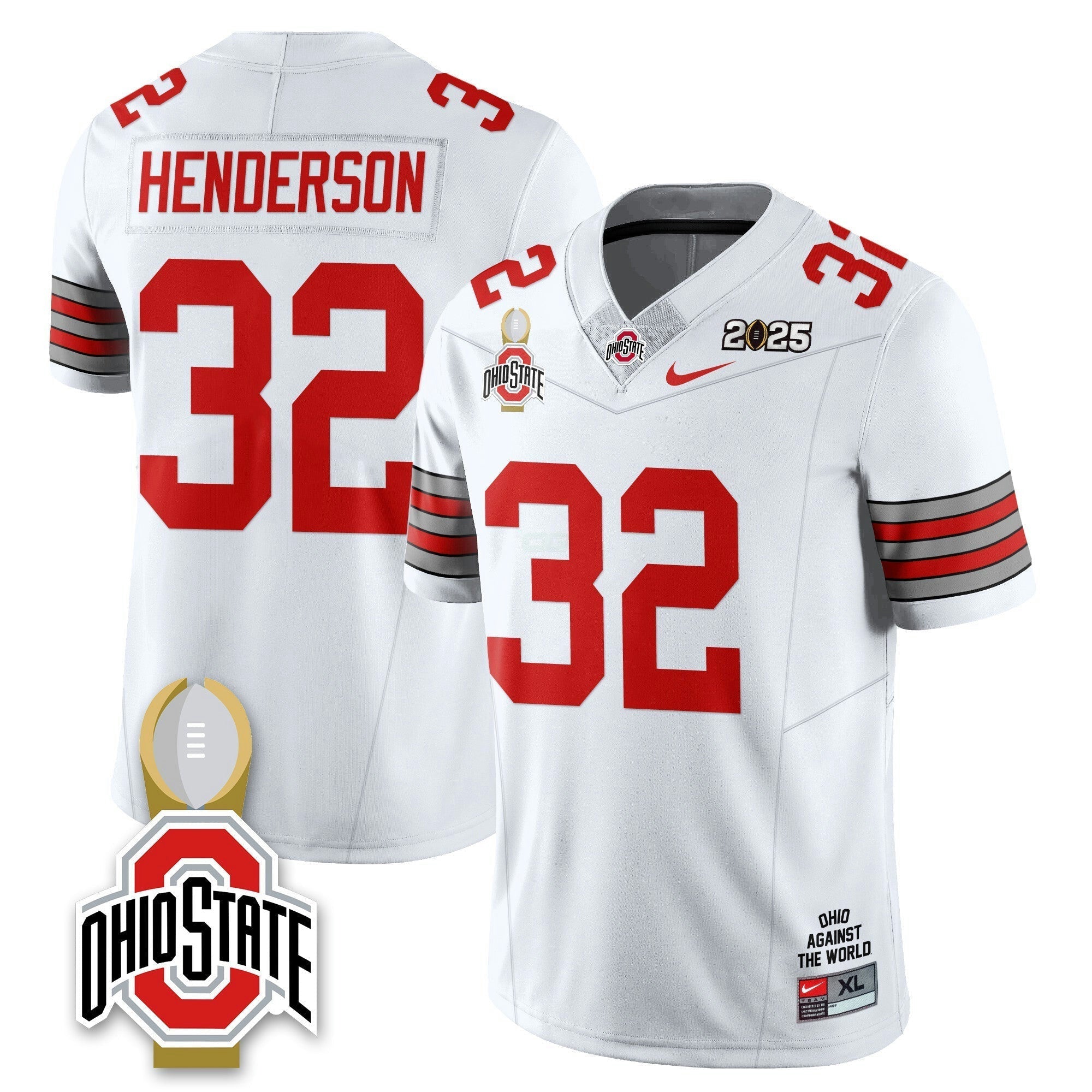 Camisa NCAA 2025 College Football Playoff Patch Heritage Stripe Jersey N10