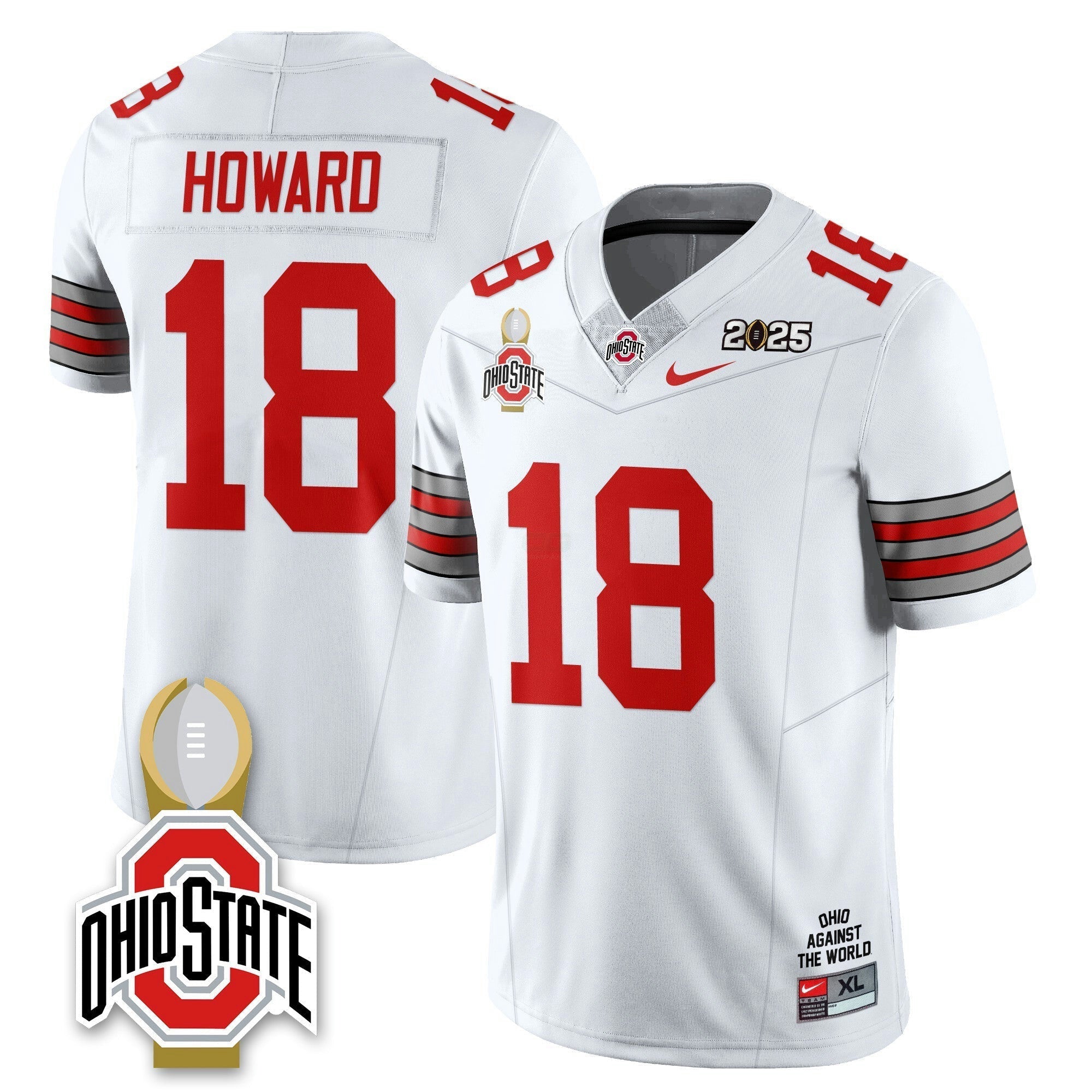 Camisa NCAA 2025 College Football Playoff Patch Heritage Stripe Jersey N10