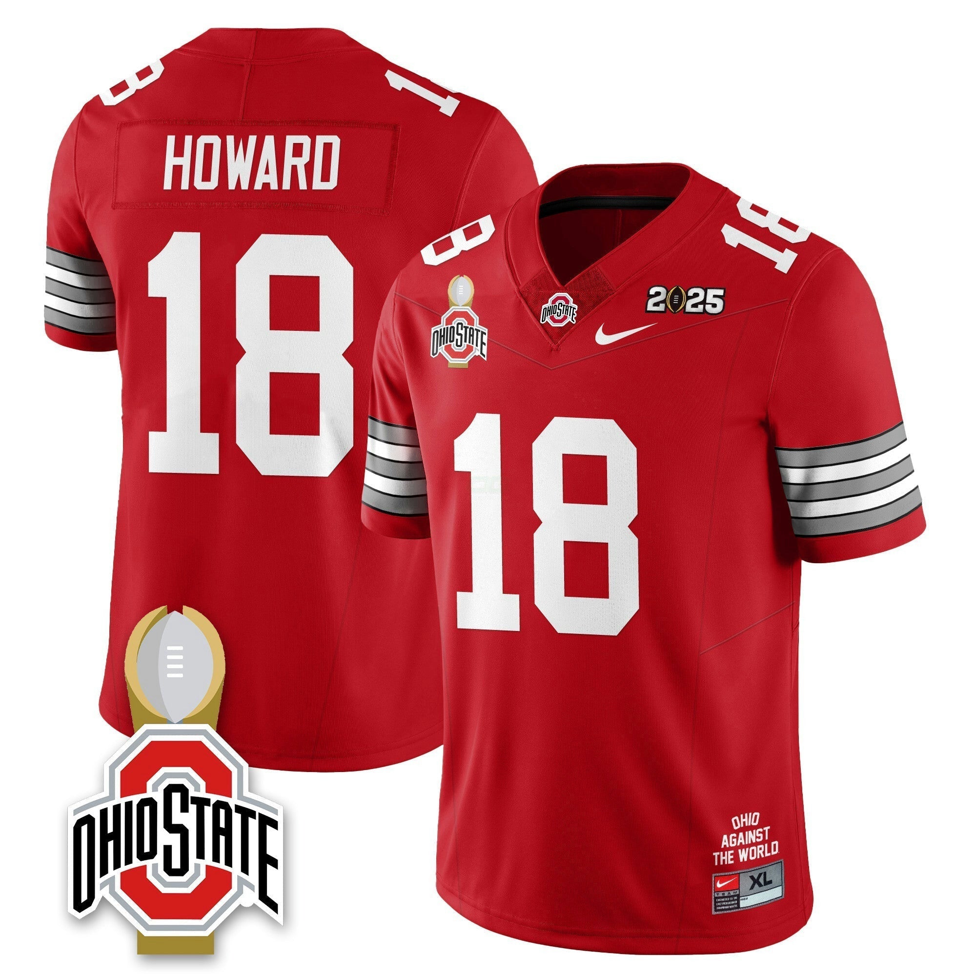Camisa NCAA 2025 College Football Playoff Patch Heritage Stripe Jersey N10