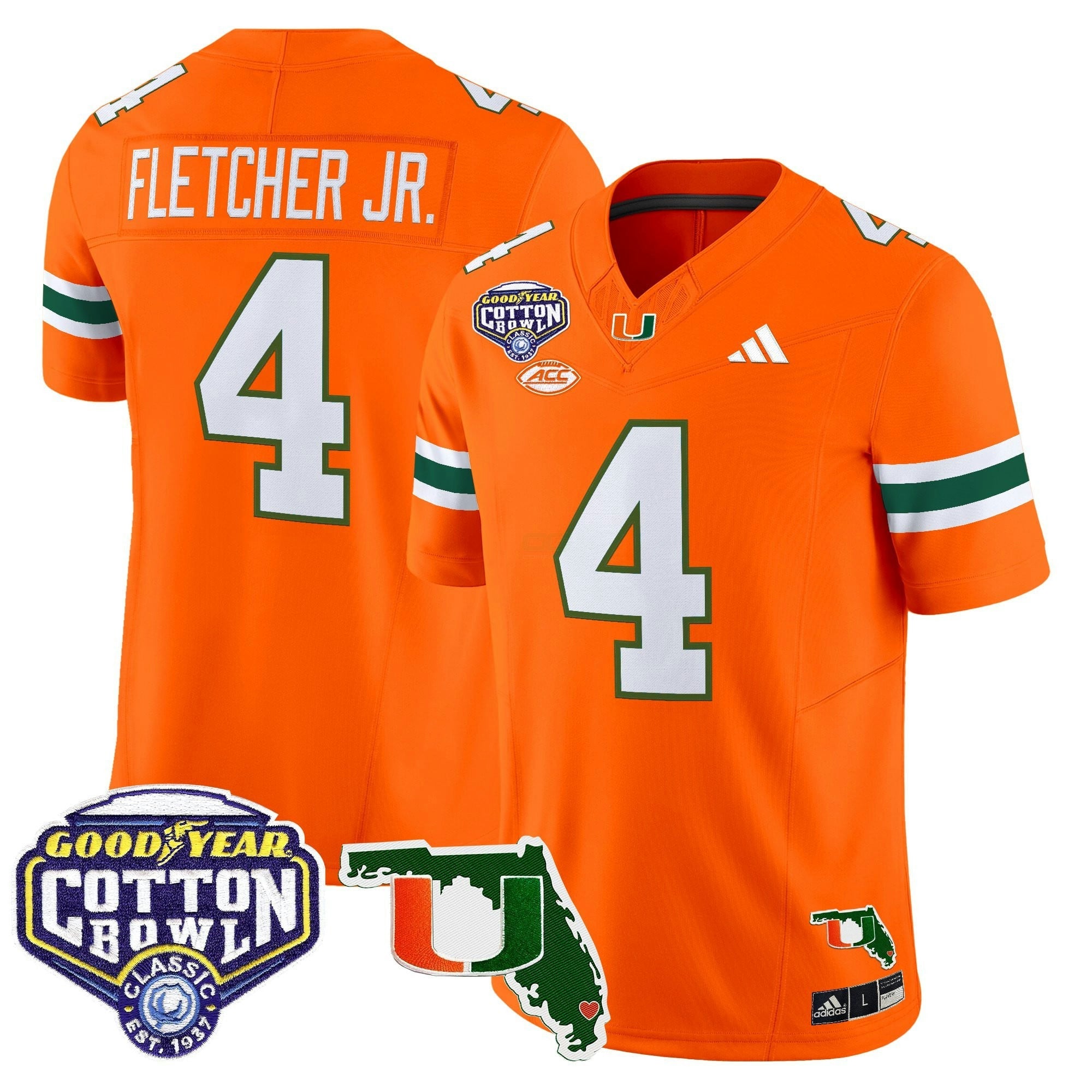 Camisa NCAA 2025 Cotton Bowl & Florida Patch Vapor Limited Jersey