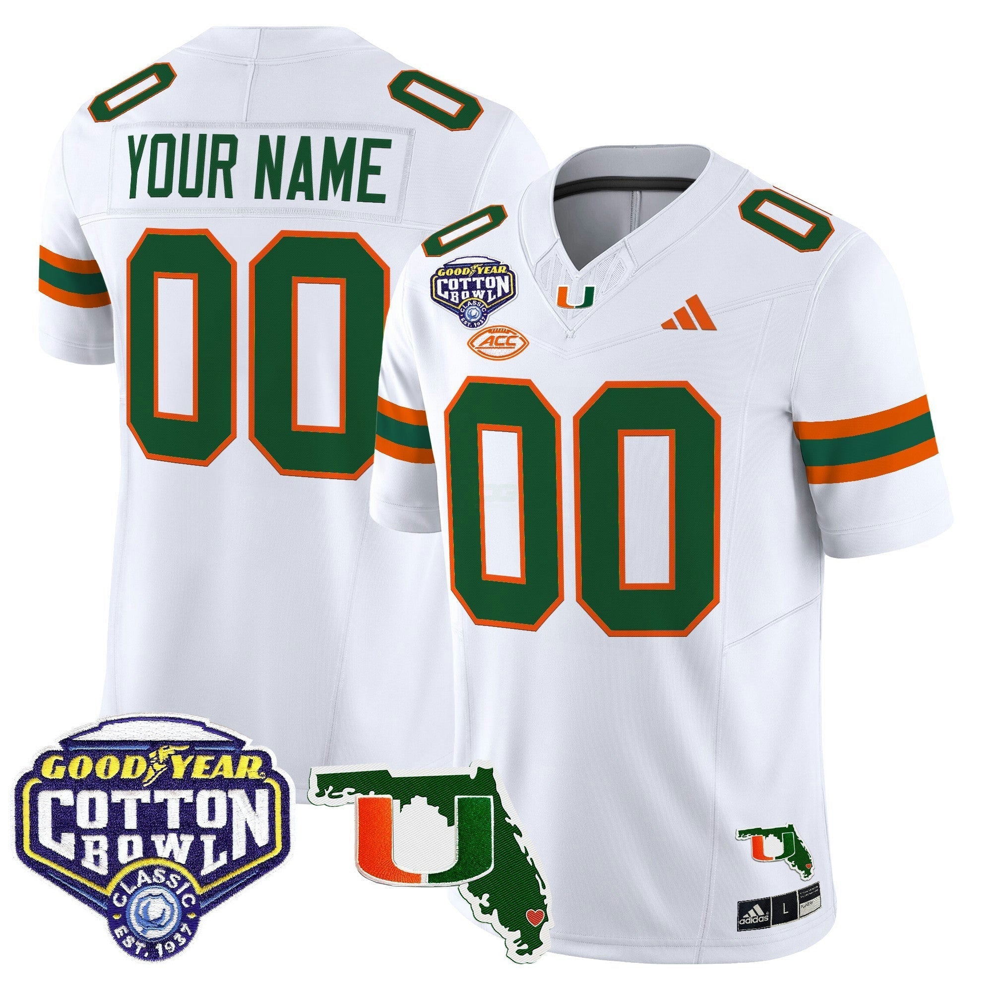 Camisa NCAA 2025 Cotton Bowl & Florida Patch Vapor Limited Jersey